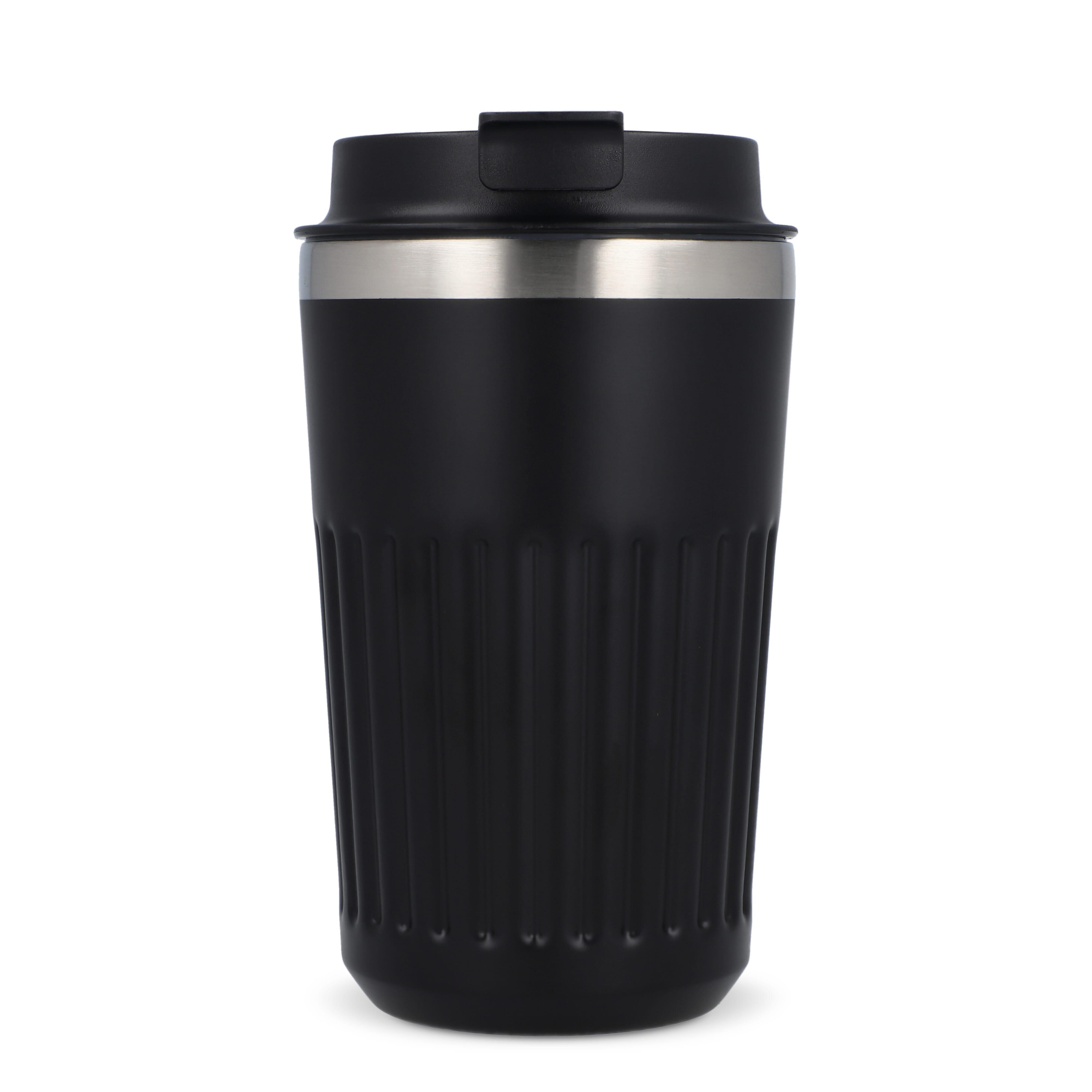 Recycelter Edelstahl-Thermobecher für Kaffee zum Mitnehmen, 400 ml