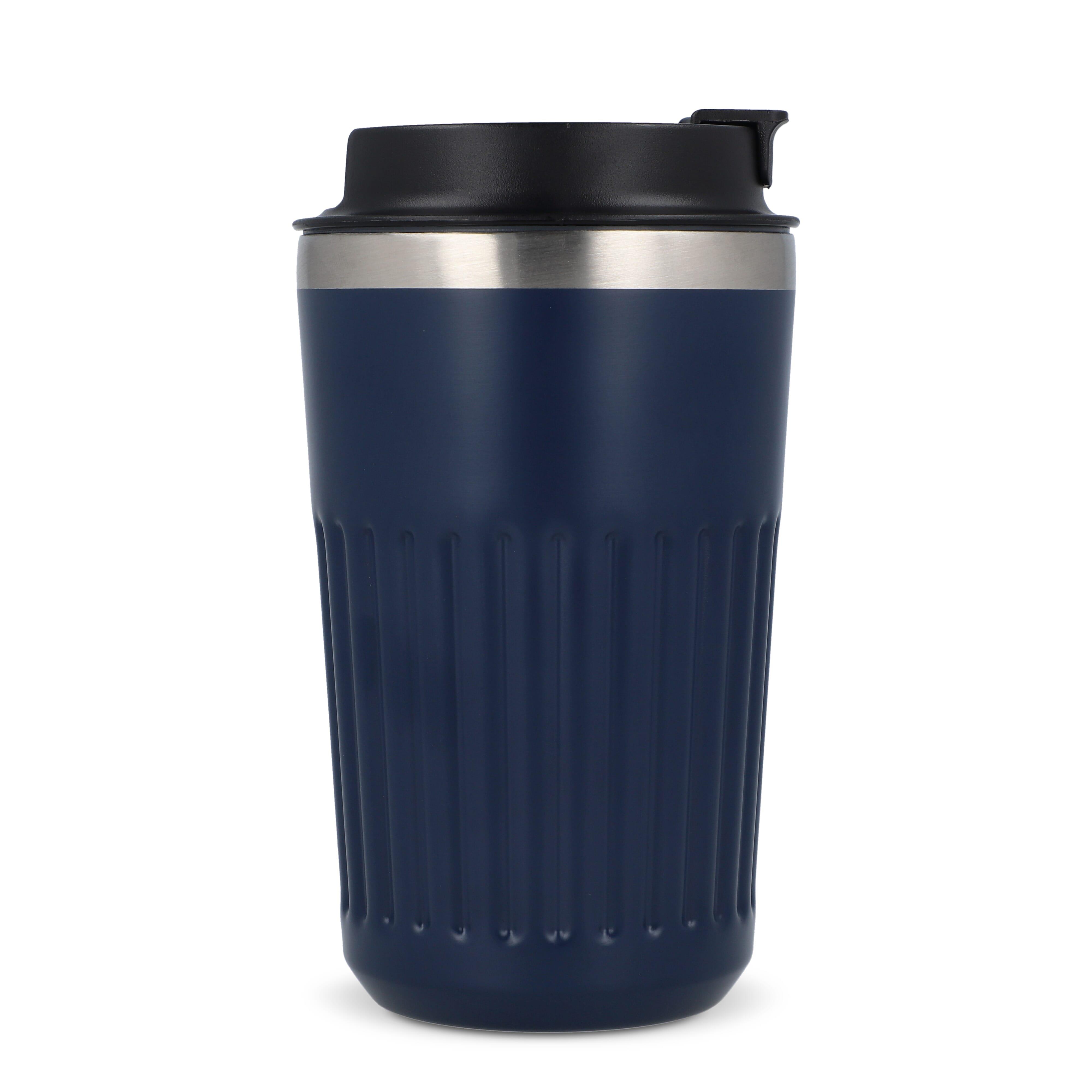 Recycelter Edelstahl-Thermobecher für Kaffee zum Mitnehmen, 400 ml