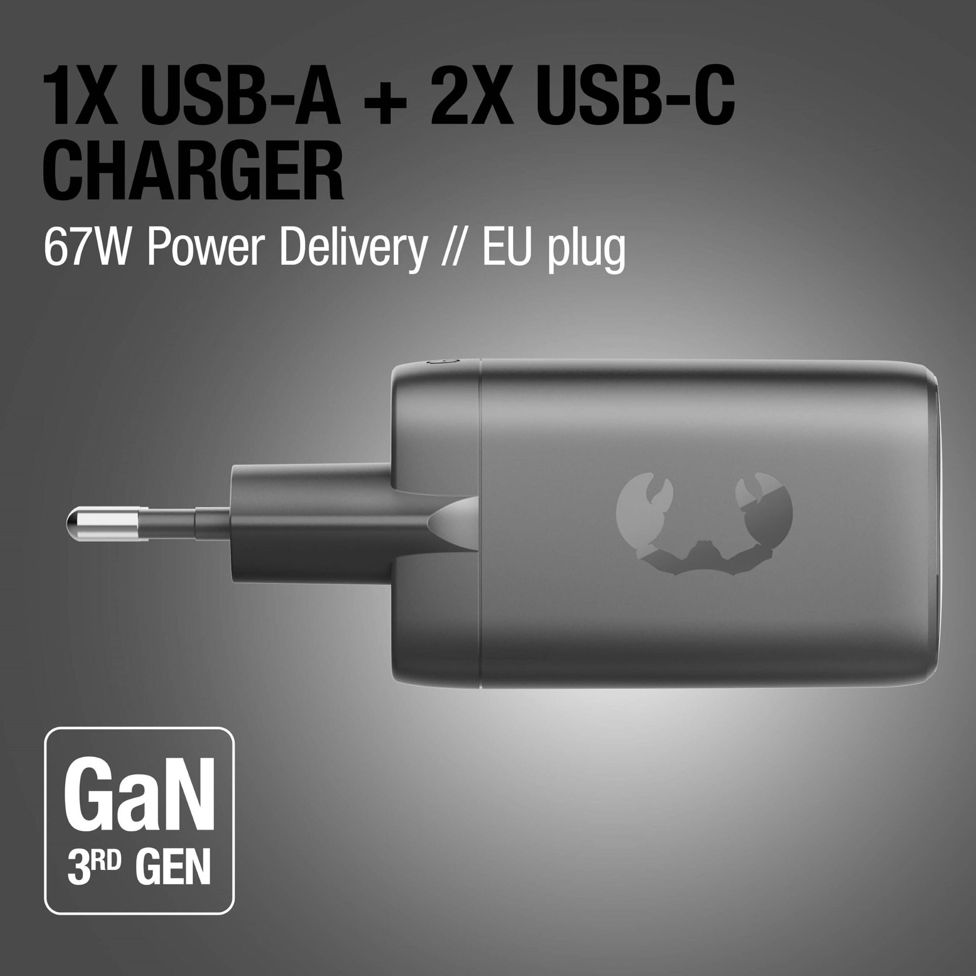Fresh ´n Rebel 67W Laptop-Ladegerät GaN USB-C und USB-A