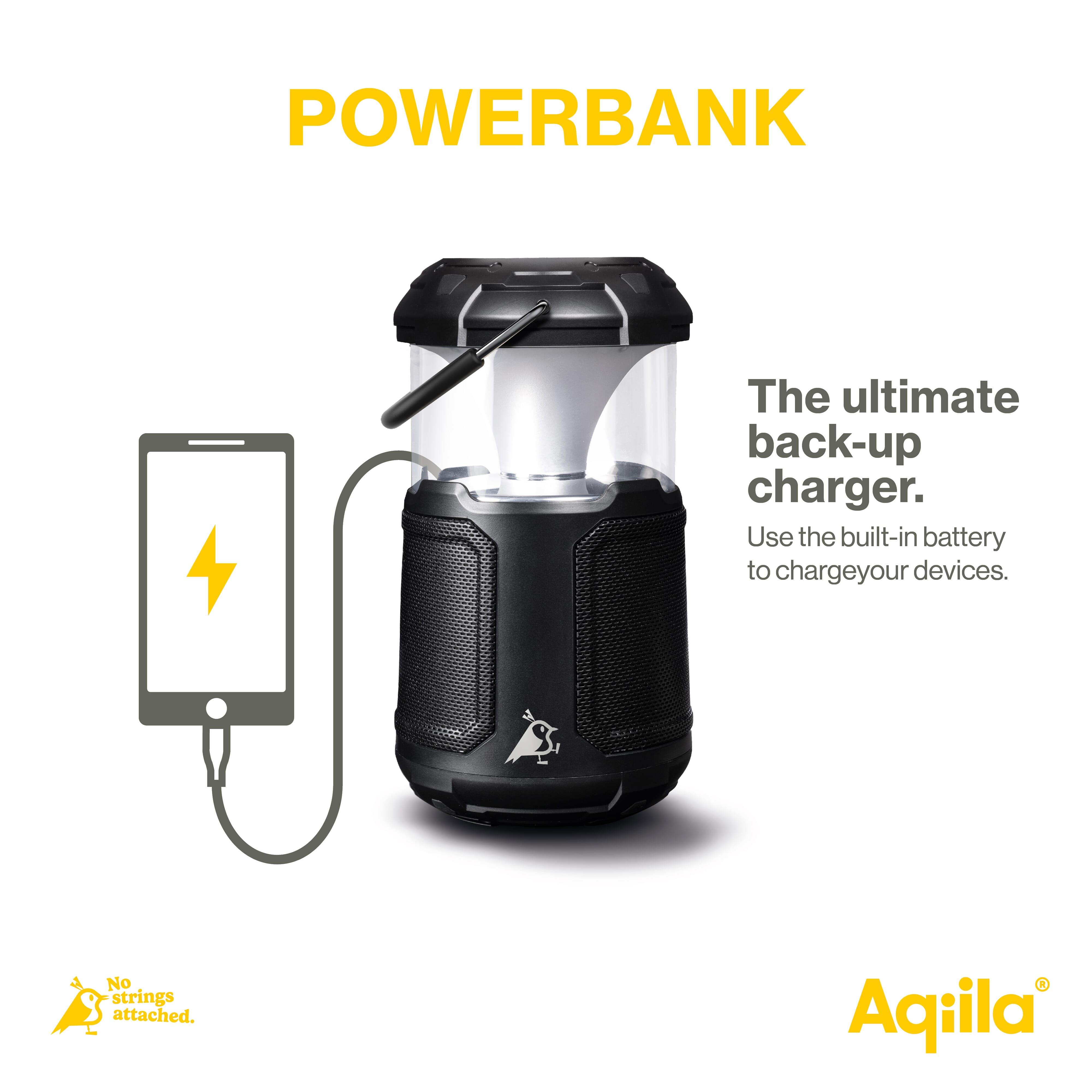 Aqiila Soundbird B10 Bluetooth-Lautsprecher mit Beleuchtung und Powerbank