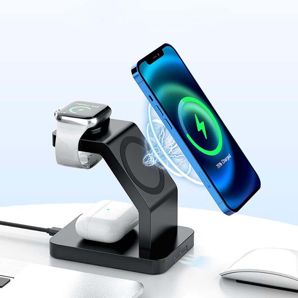 2708 | Xoopar Icon 3 in 1 Magnetic Wireless charger