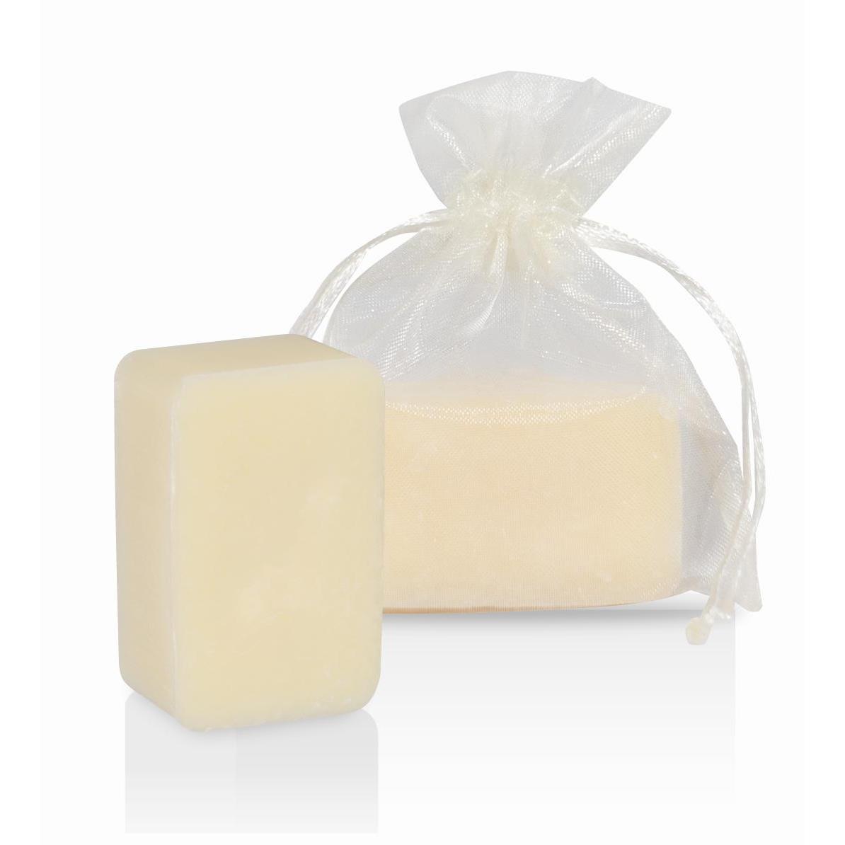Schafmilchseife ´Klassik´ im Organza-Säckchen, inkl. 4c-Einleger 4/4-farbig