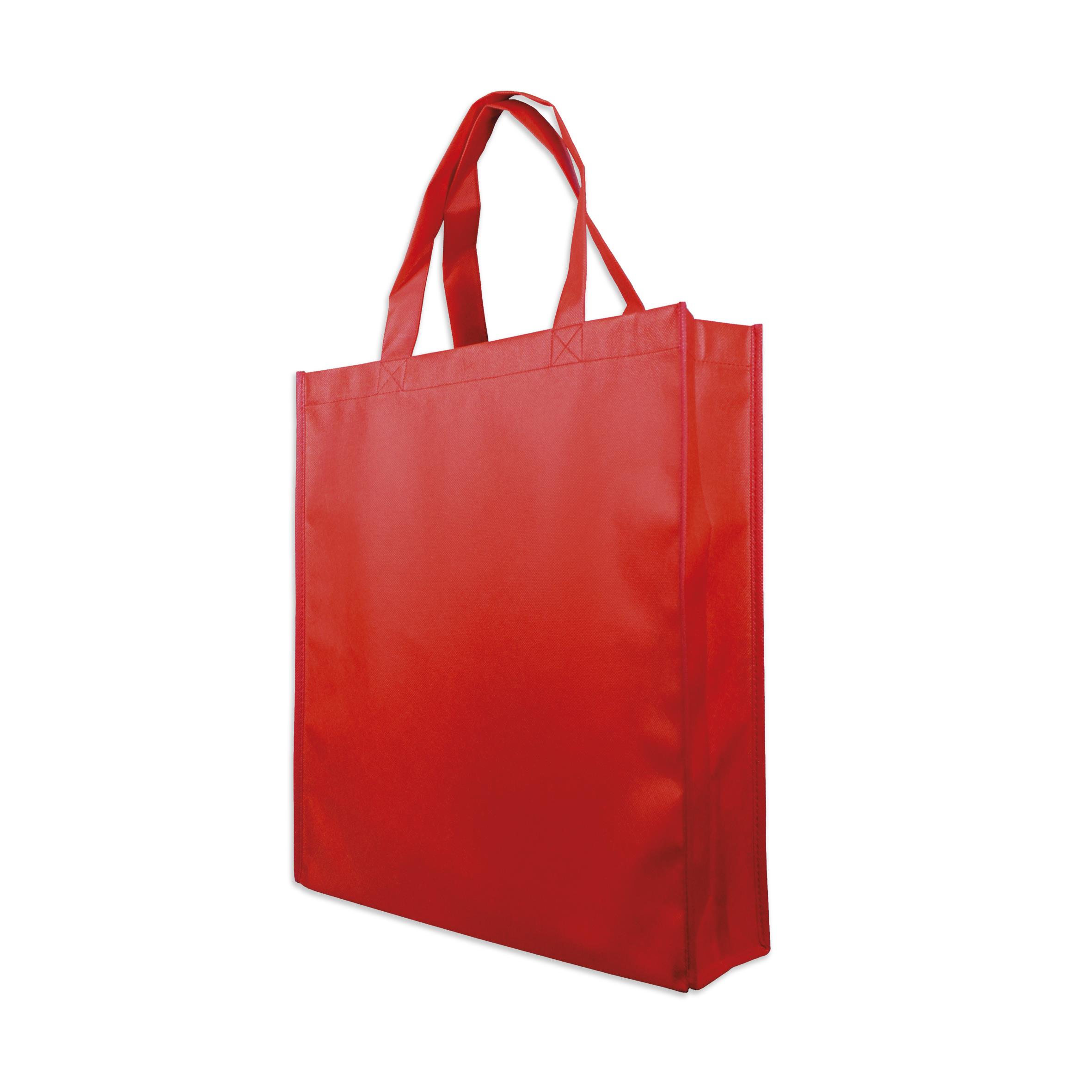 Shopperbag rot, 2 kurze Henkel