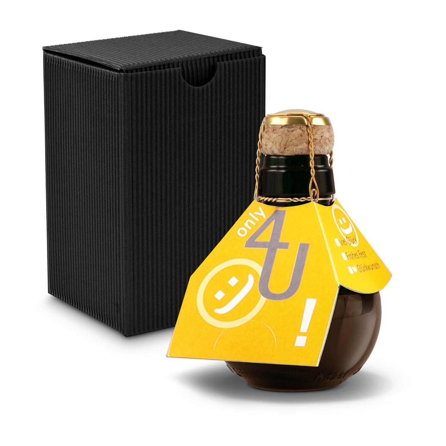 Origineller Sekt Only 4 u - im Geschenkkarton, 125 ml