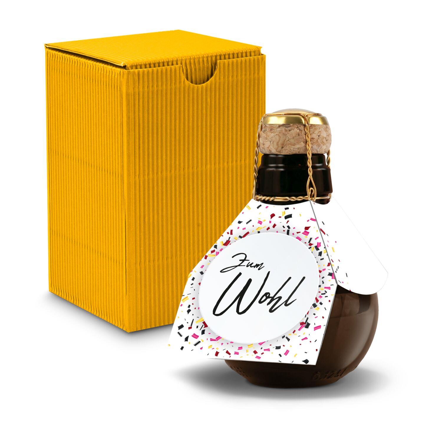 Origineller Sekt Zum Wohl- im Geschenkkarton, 125 ml