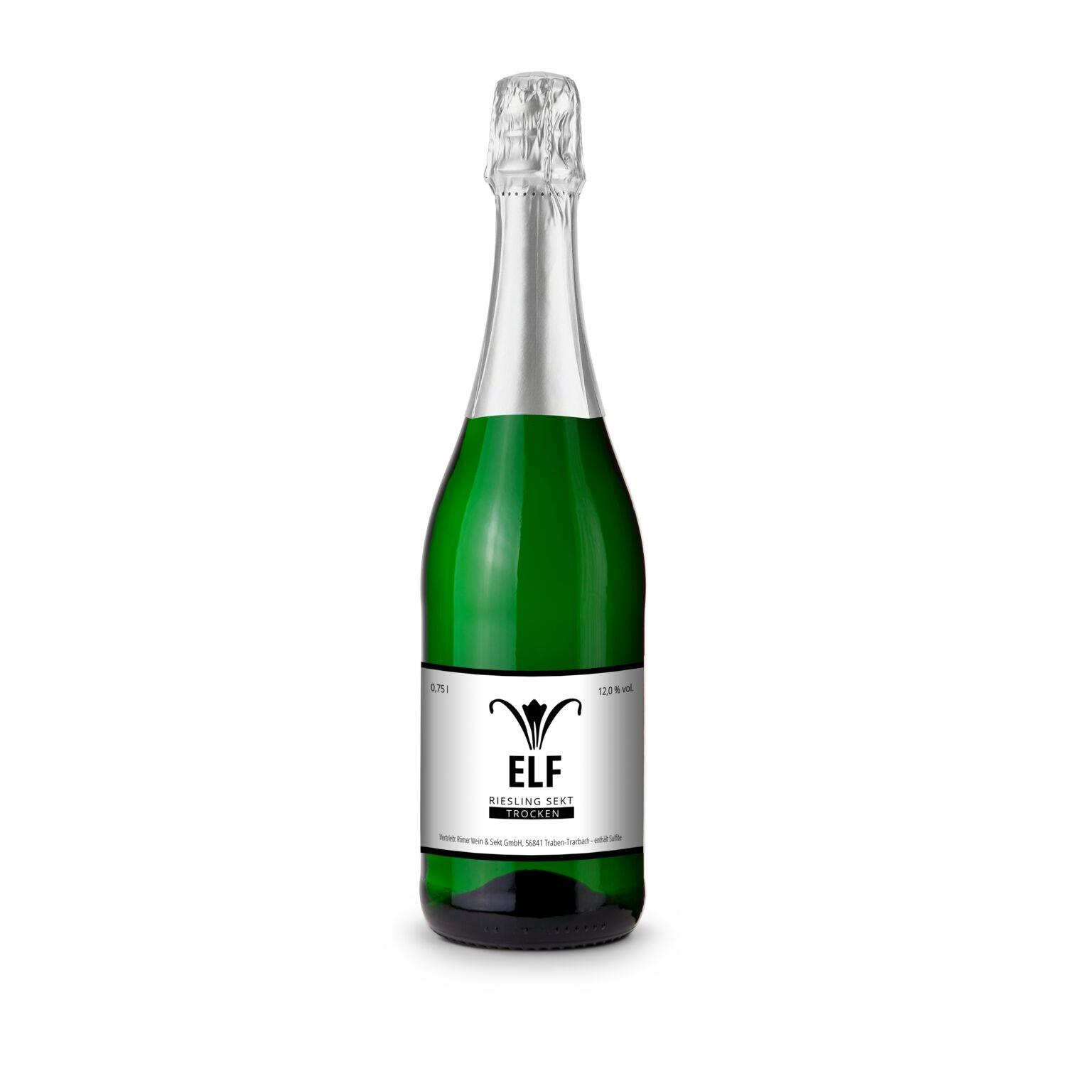 Sekt - Riesling - Flasche grün, 0,75 l