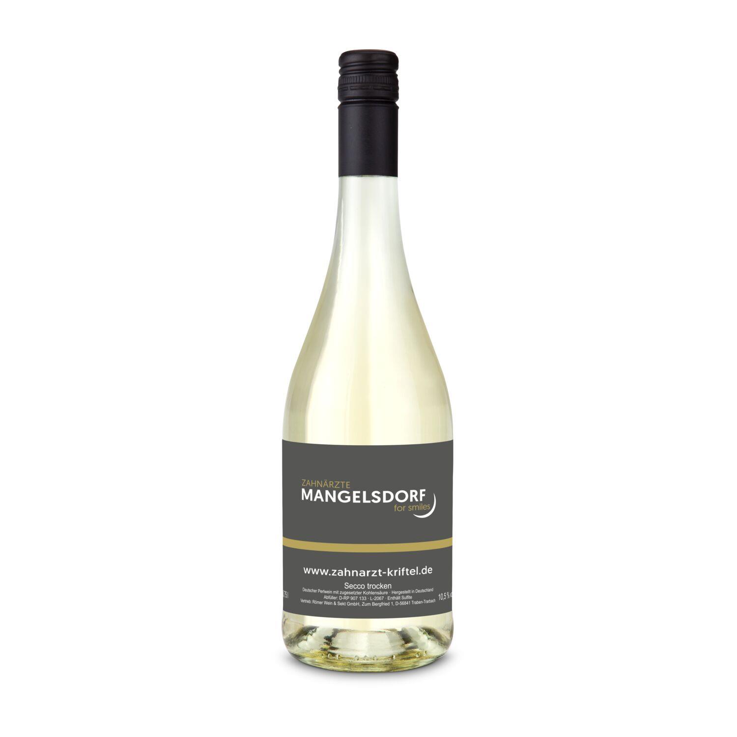 Deutscher Secco Trocken - Flasche klar, 0,75 l