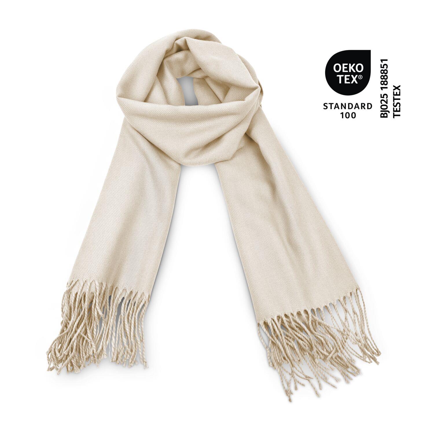 Schal Modena beige - 60 x 180 cm, 230 g/m²