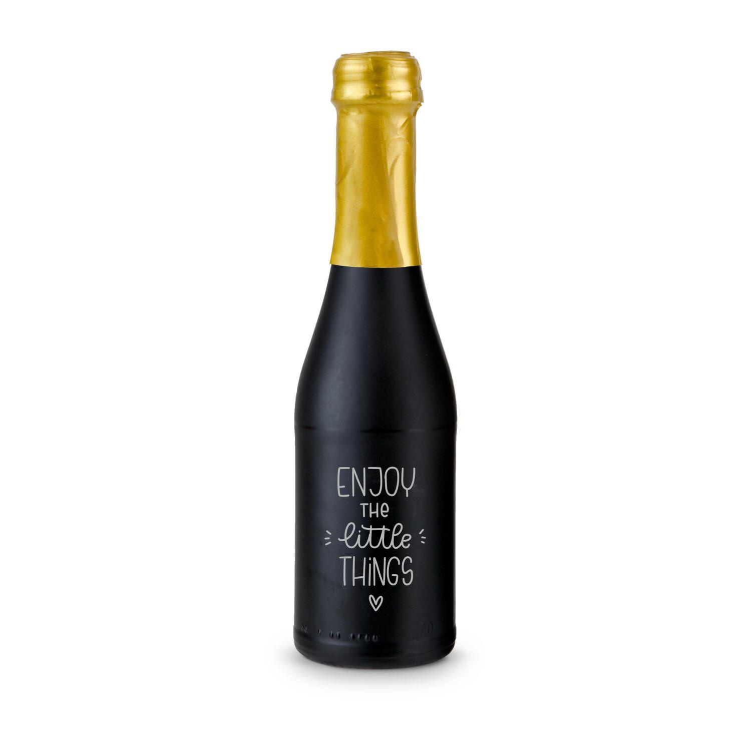 Promo Secco Piccolo - Fl. schwarz matt - Kapsel gold, 0,2 l