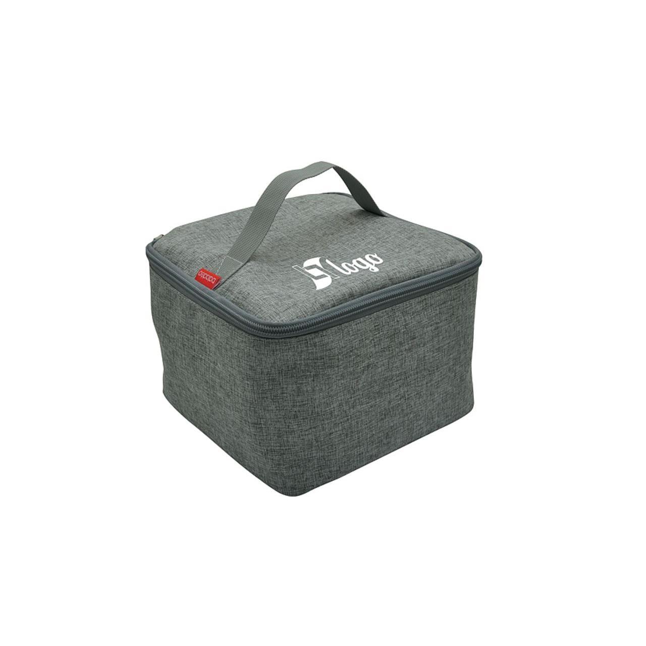 Isotherme Bento-Lunchbag  Sendai , aus RPET, grau meliert