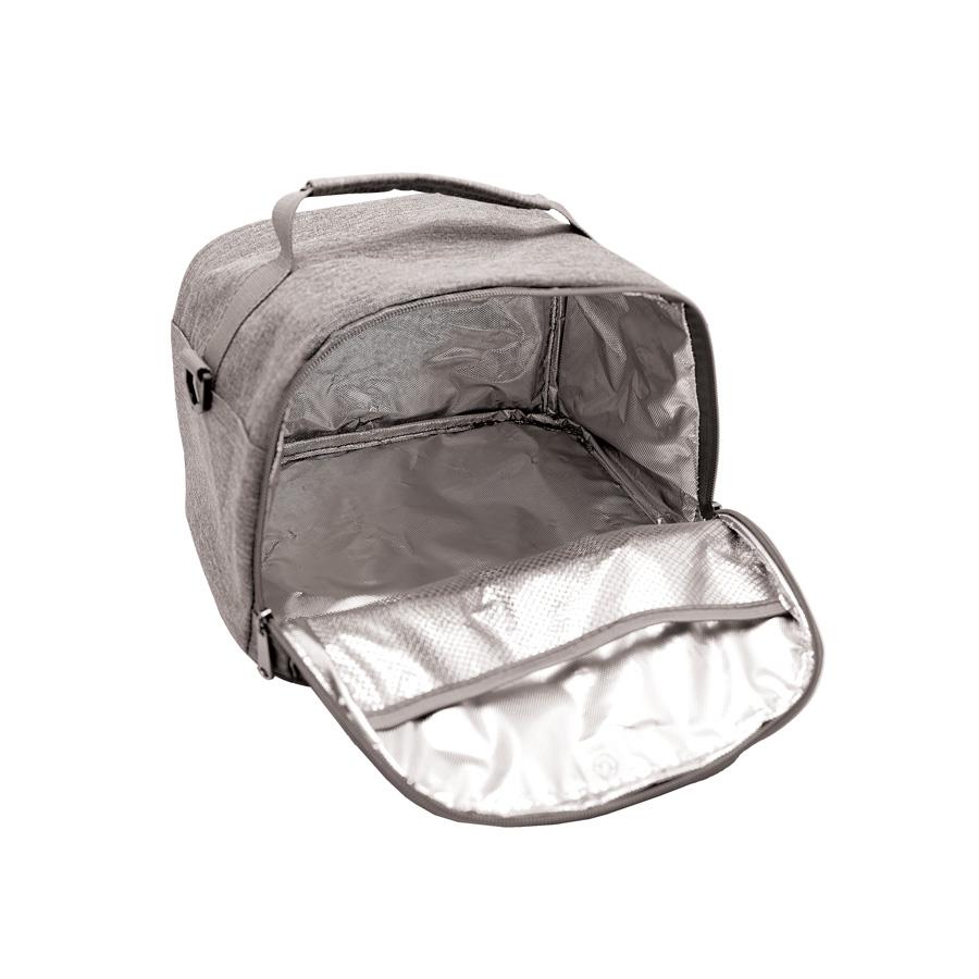 Isothermer lunch bag  Nara , aus RPET, grau meliert