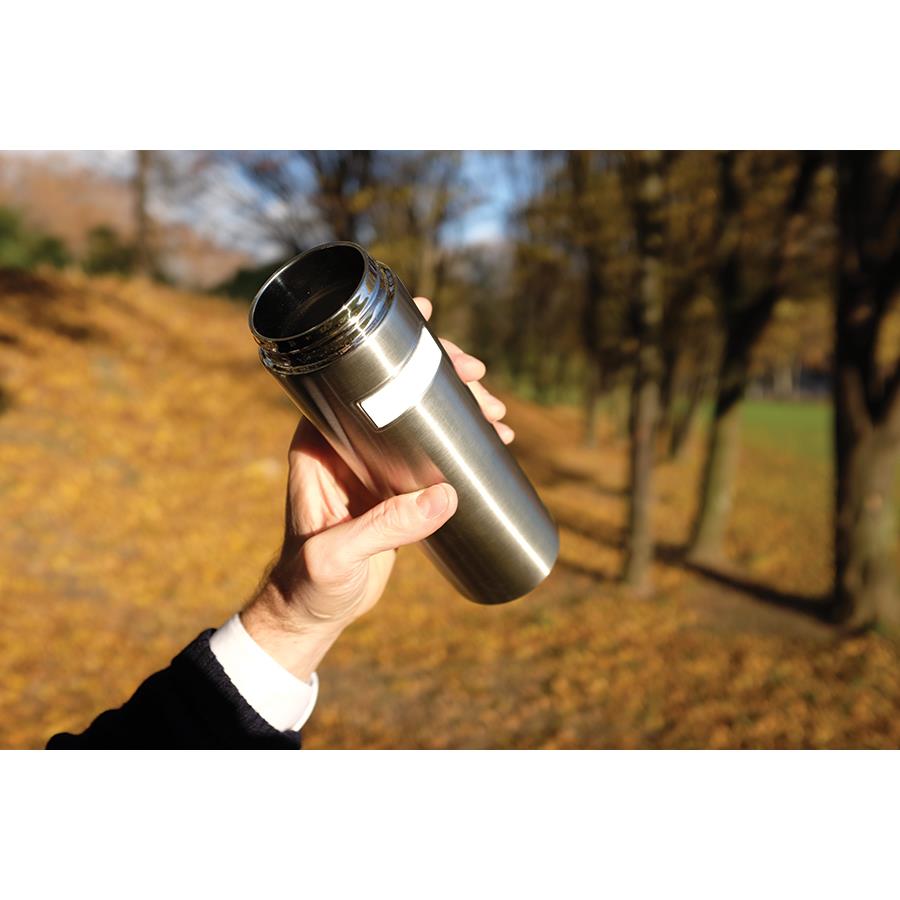 Doppelwandige Flasche  Onsen , Silber, 500ml