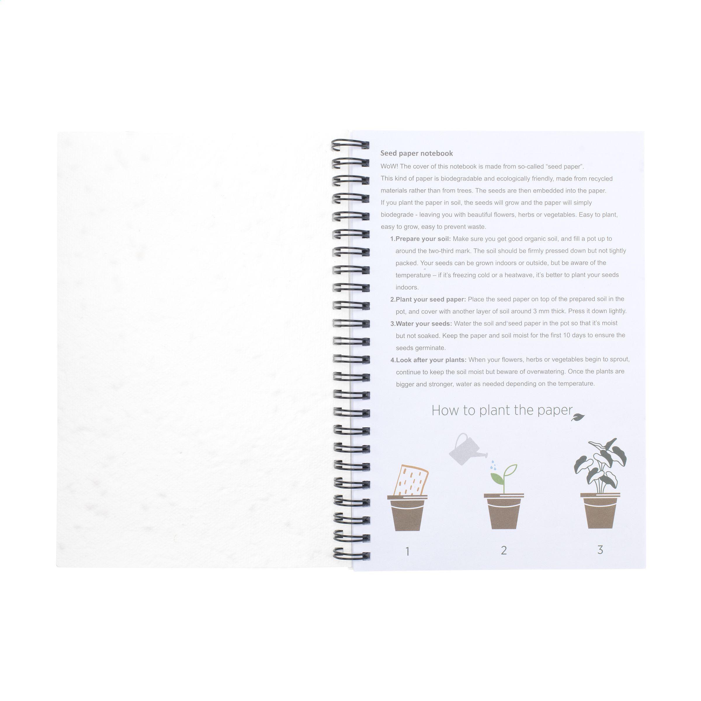 Seed Paper Notebook A5 Notizbuch