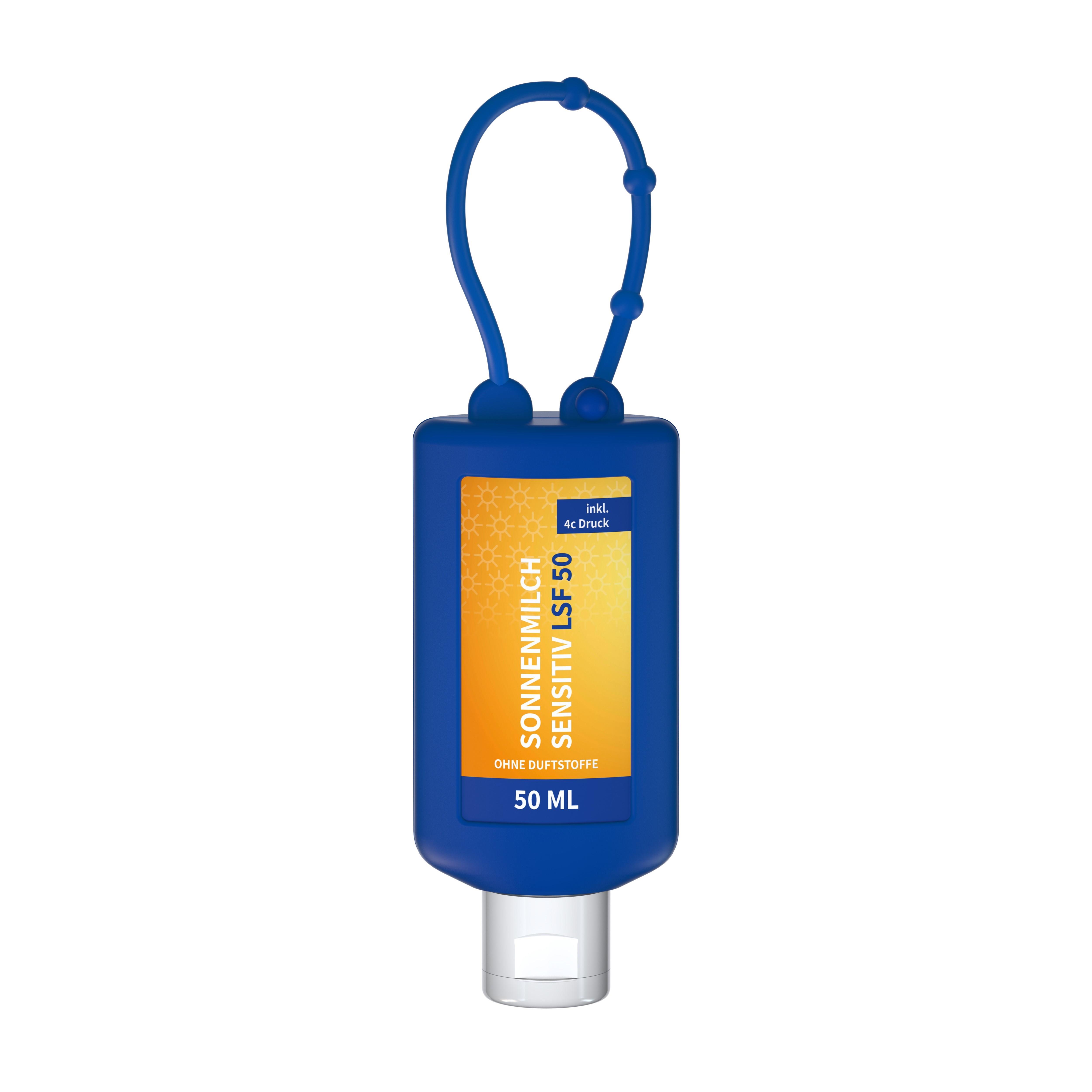 50 ml Bumper blau - Sonnenmilch LSF 50 (sensitiv) - Body Label