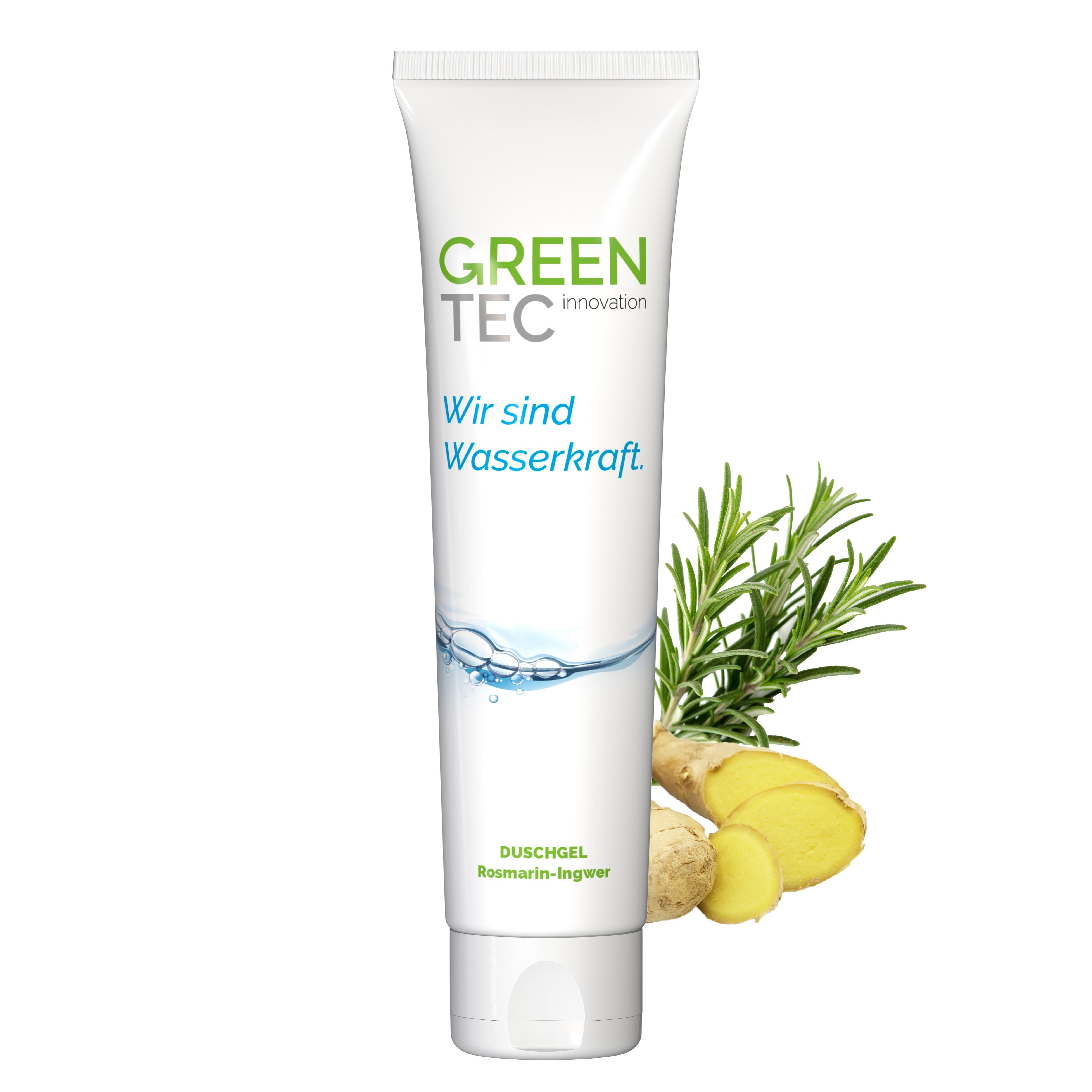 100 ml Tube - Duschgel Rosmarin-Ingwer - FullbodyPrint