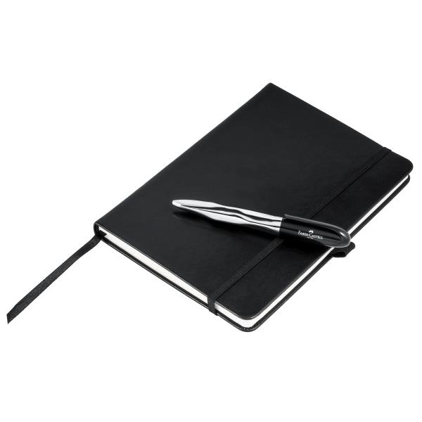 Notizbuch mit Faber-Castell Kugelschreiber BOOK