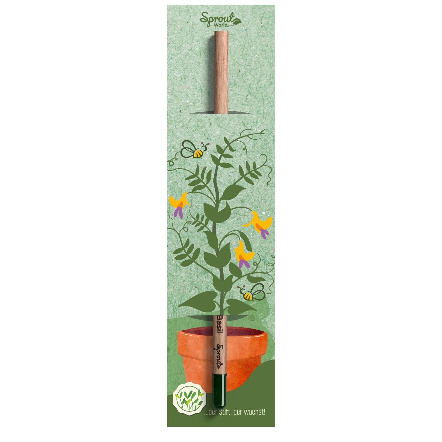 SPROUT - Farbstift mit grossem Ansteckkärtchen