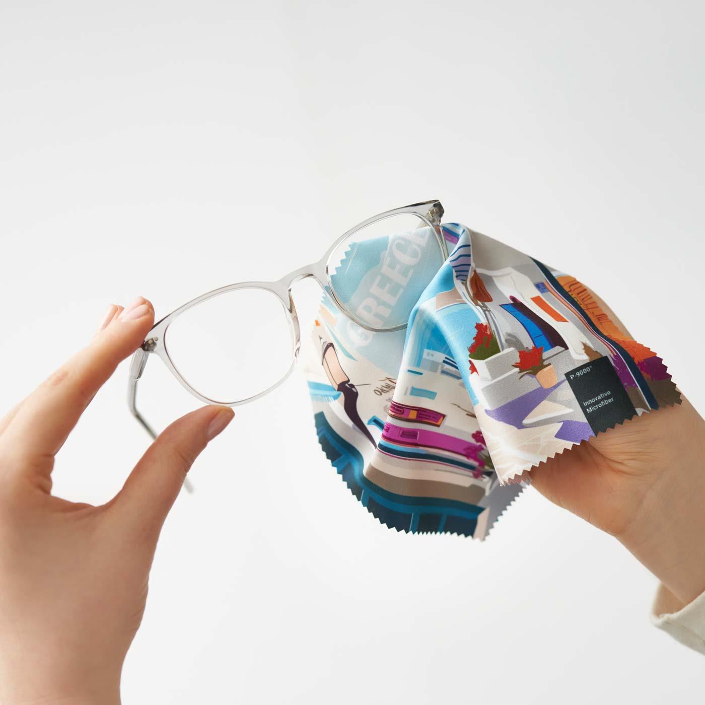 POLYCLEAN Brillenputztuch 20x20 cm im Polybeutel, All-Inclusive-Paket