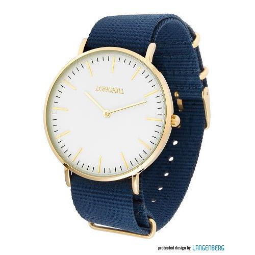 Metalluhr TEXSTYLE FLAT gold big