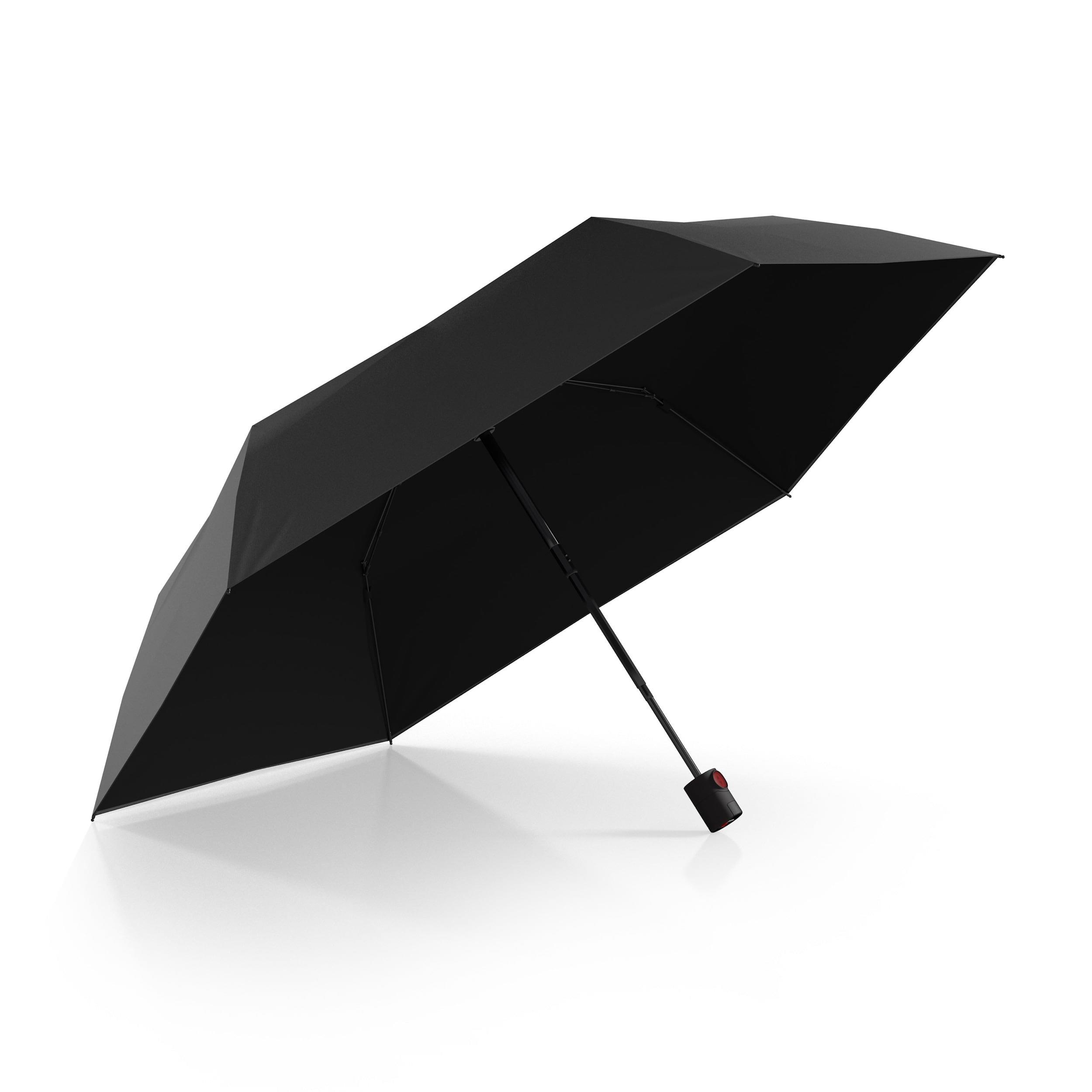 Knirps U.200 ultra light duomatic, black with black UV coating and heat shield 5 Jahre Garantie