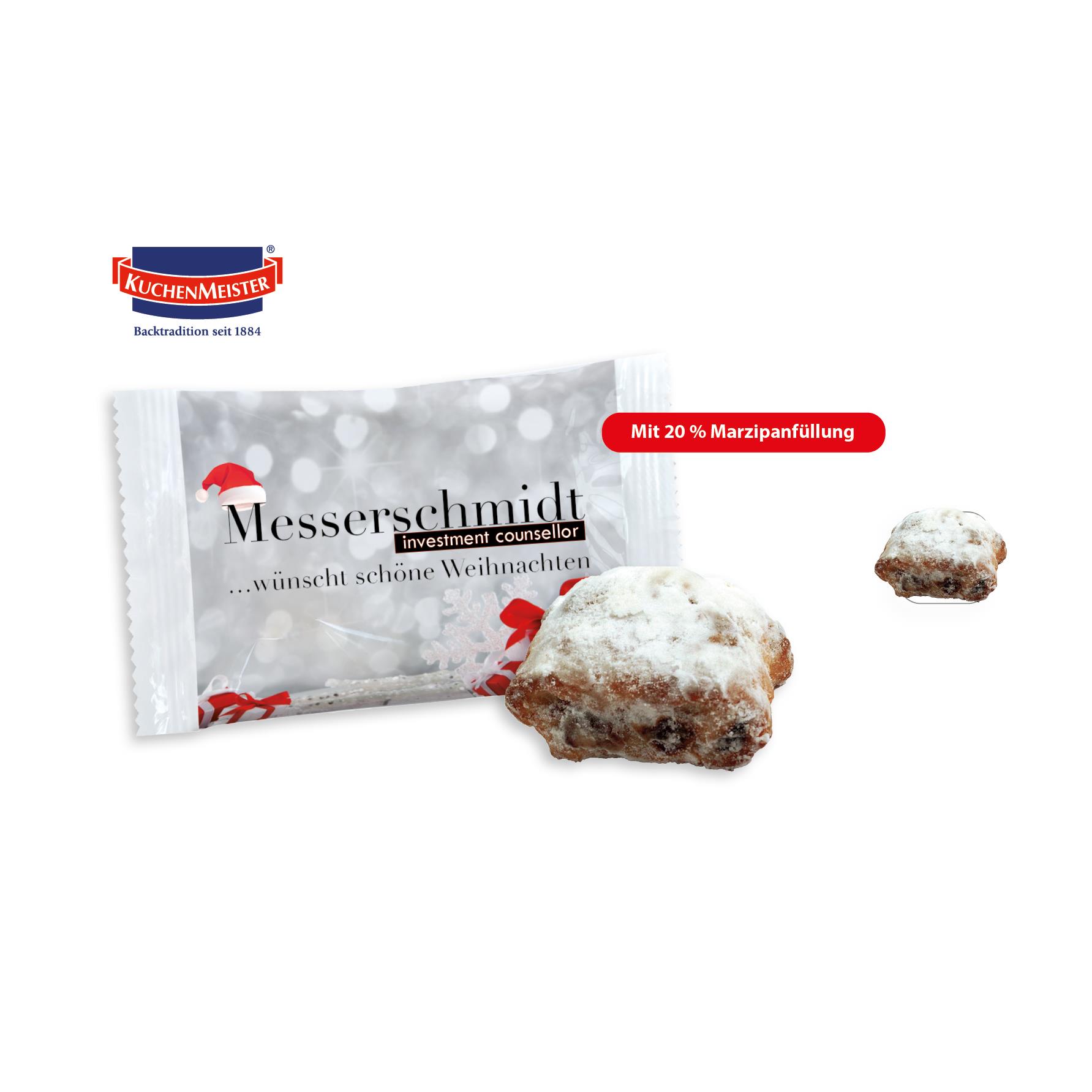 Stollenkonfekt Werbetüte,   1 Stück, Inhalt: Stollenkonfekt