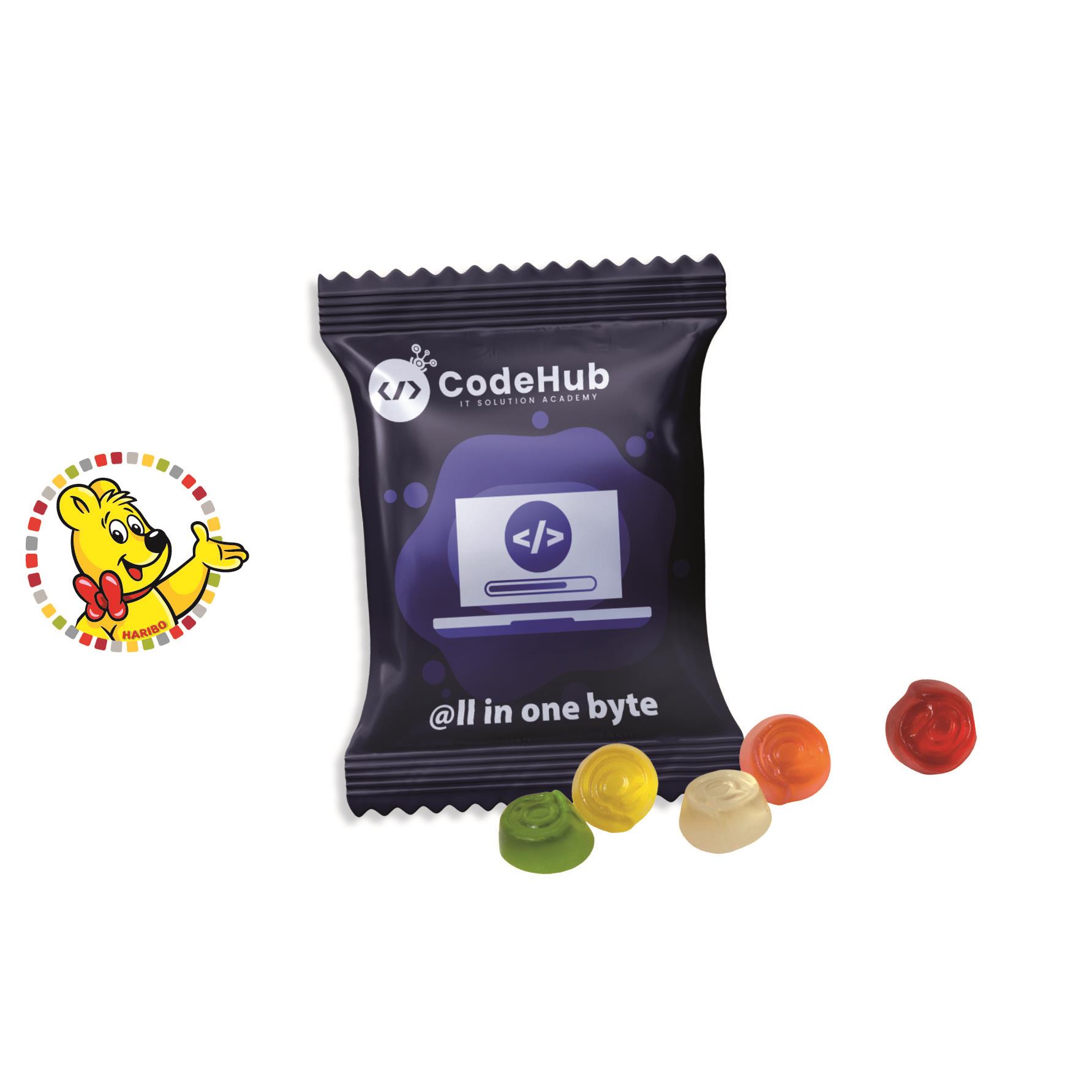 HARIBO Standardformen Werbetüte,   6,5 g, Inhalt: HARIBO @-Zeichen