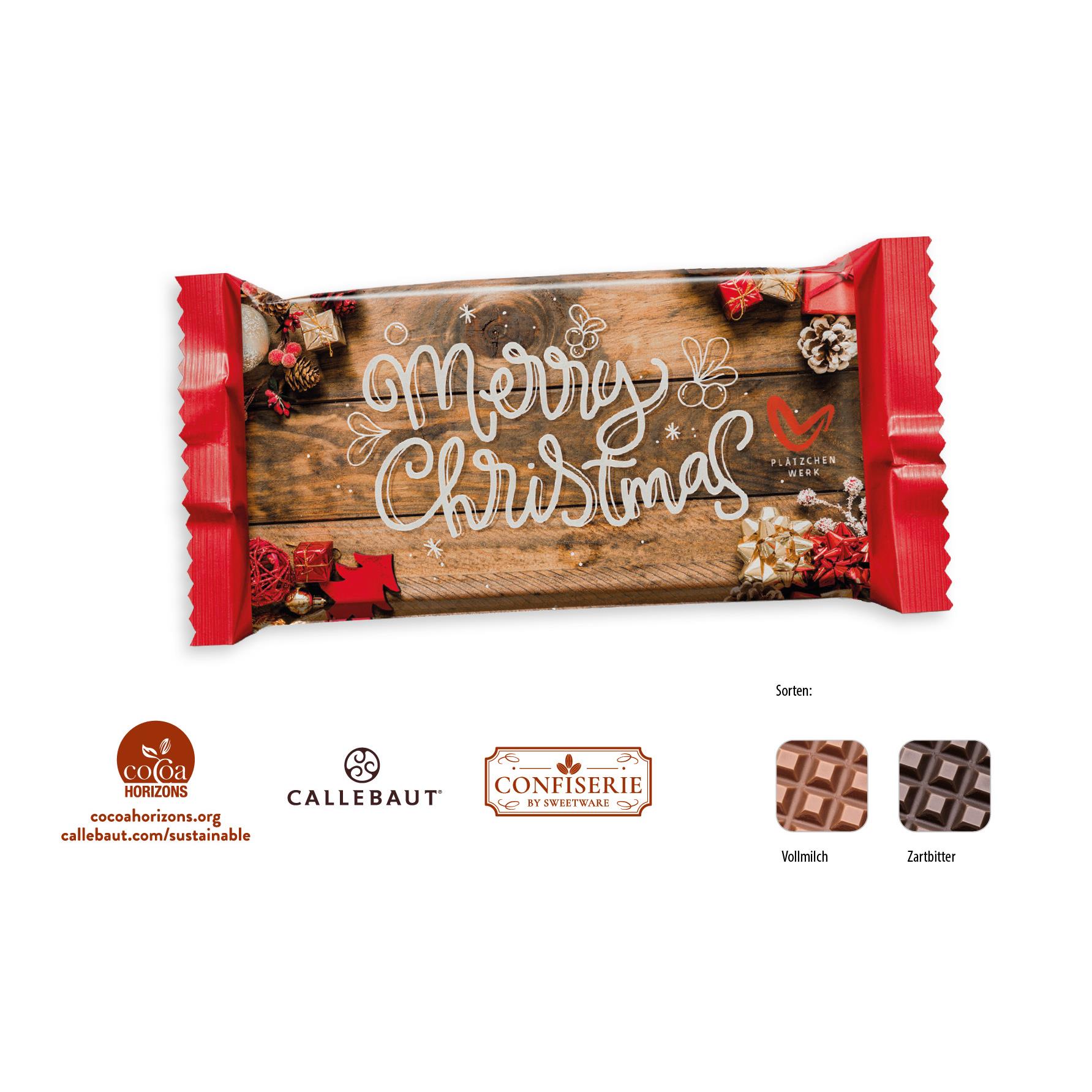 Schokolade 40 g Tafel,   1 Stück, Inhalt: Callebaut Vollmilch