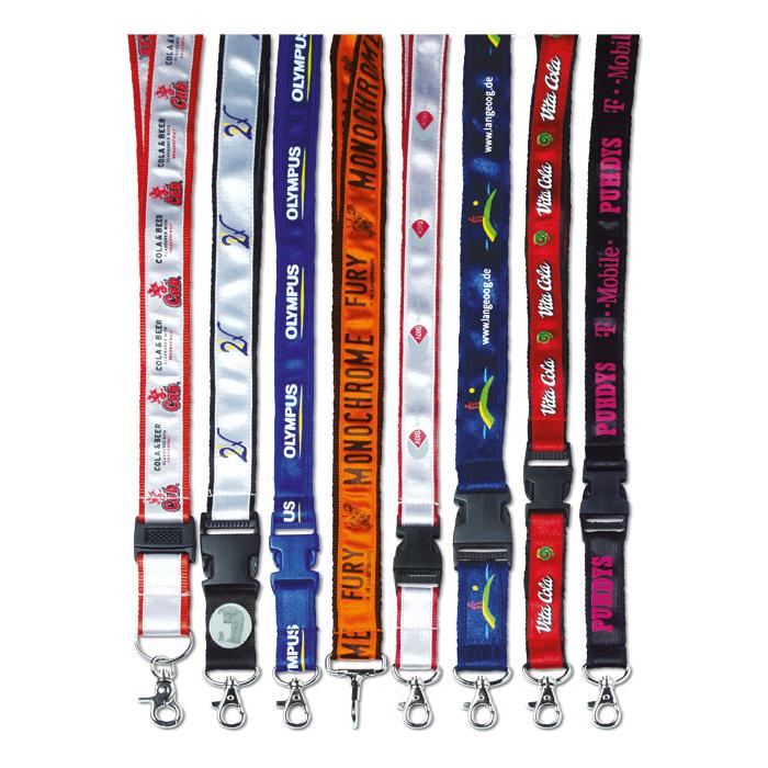 Lanyard mit Satinbandbesatz