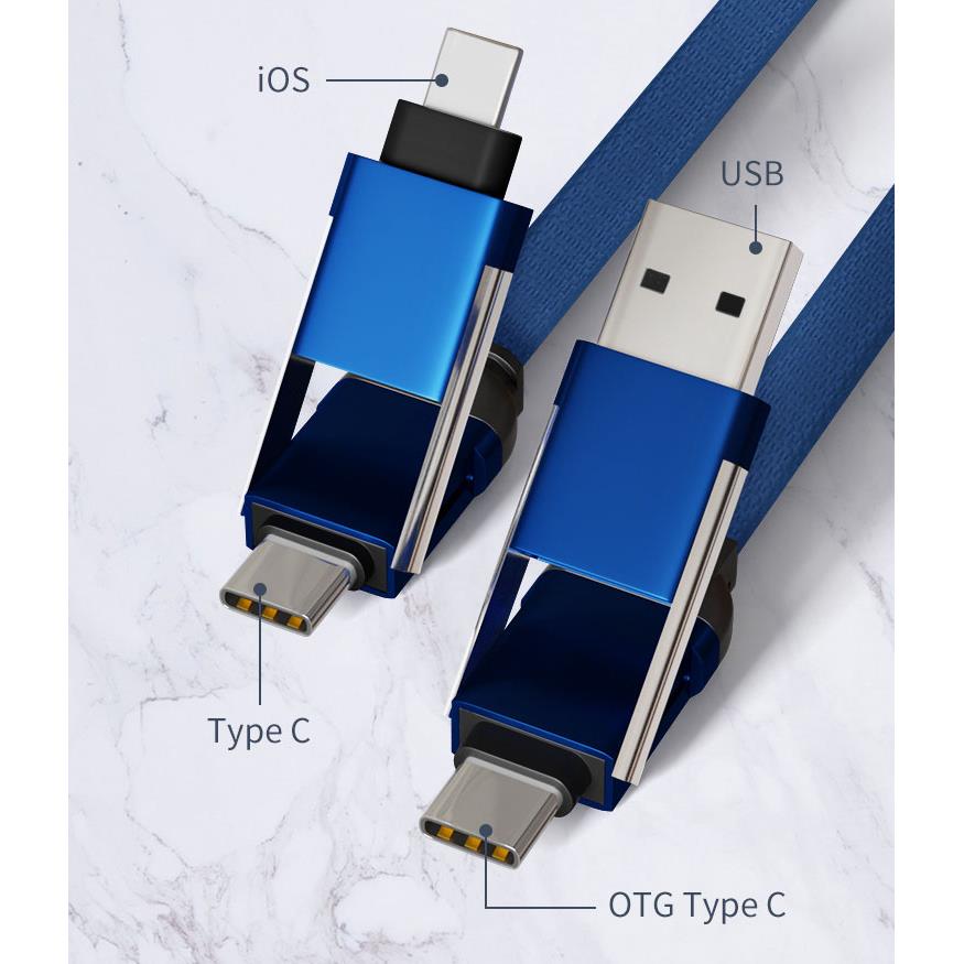 4 in 1 Schlüsselanhänger Ladekabel
