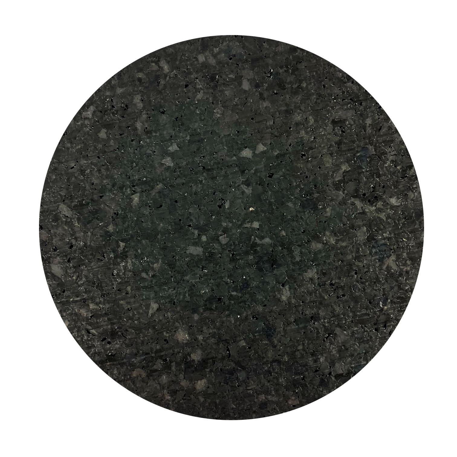 RECY-pad, Untersetzer 100 mm rund , ca. 3 mm dick aus recyceltem Autoreifen