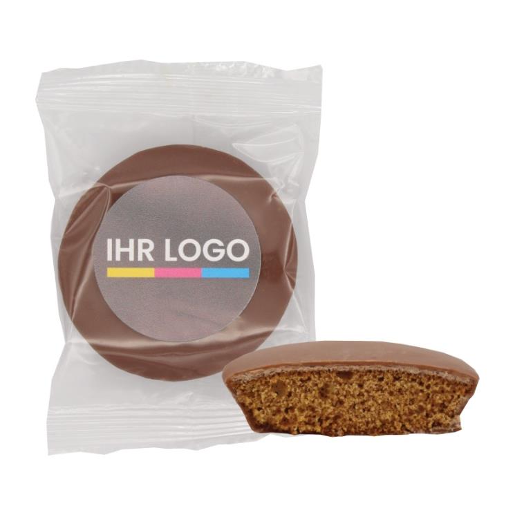 1er Lebkuchen Vollmilch mit 4c bedrucktem Sticker