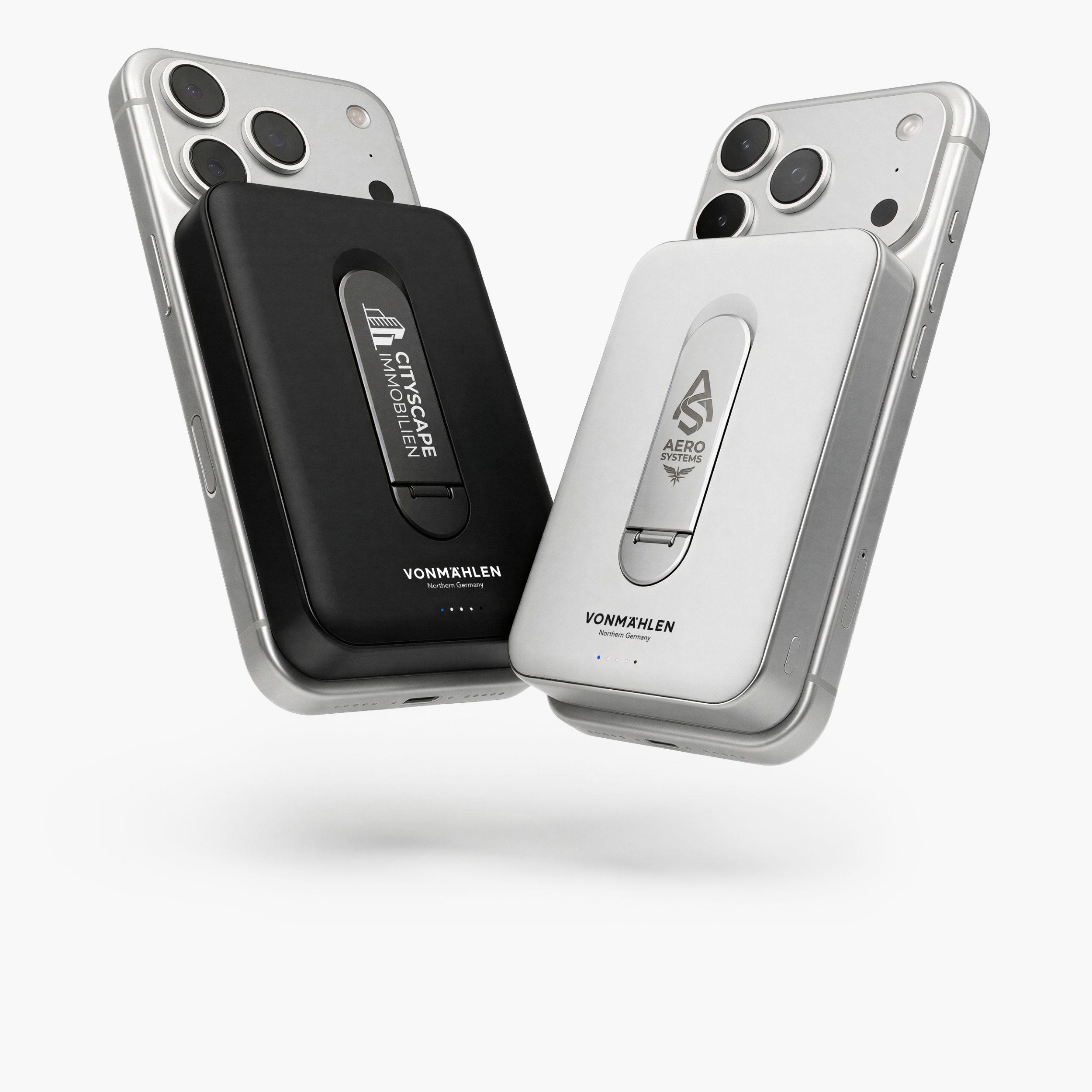 Evergreen Mag 10000 mit Kickstand - Die magnetische Powerbank mit Standfunktion - Weiß