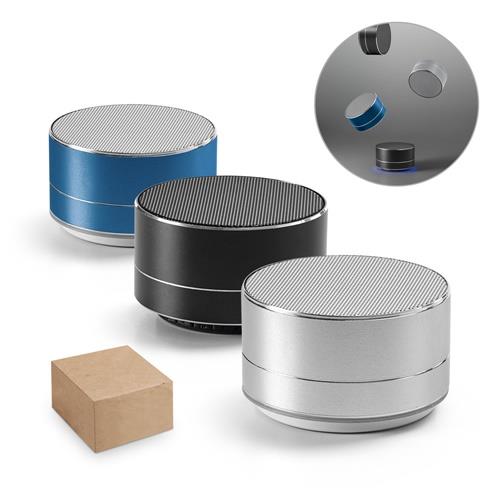 FLOREY. Lautsprecher 3W mit 3 Stunden Akkulaufzeit recyceltem Aluminium (100% rAL) und Recyceltes ABS (100% rABS)