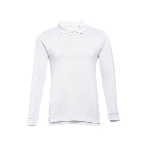THC BERN WH II. Langarm-Poloshirt aus Baumwolle für Herren