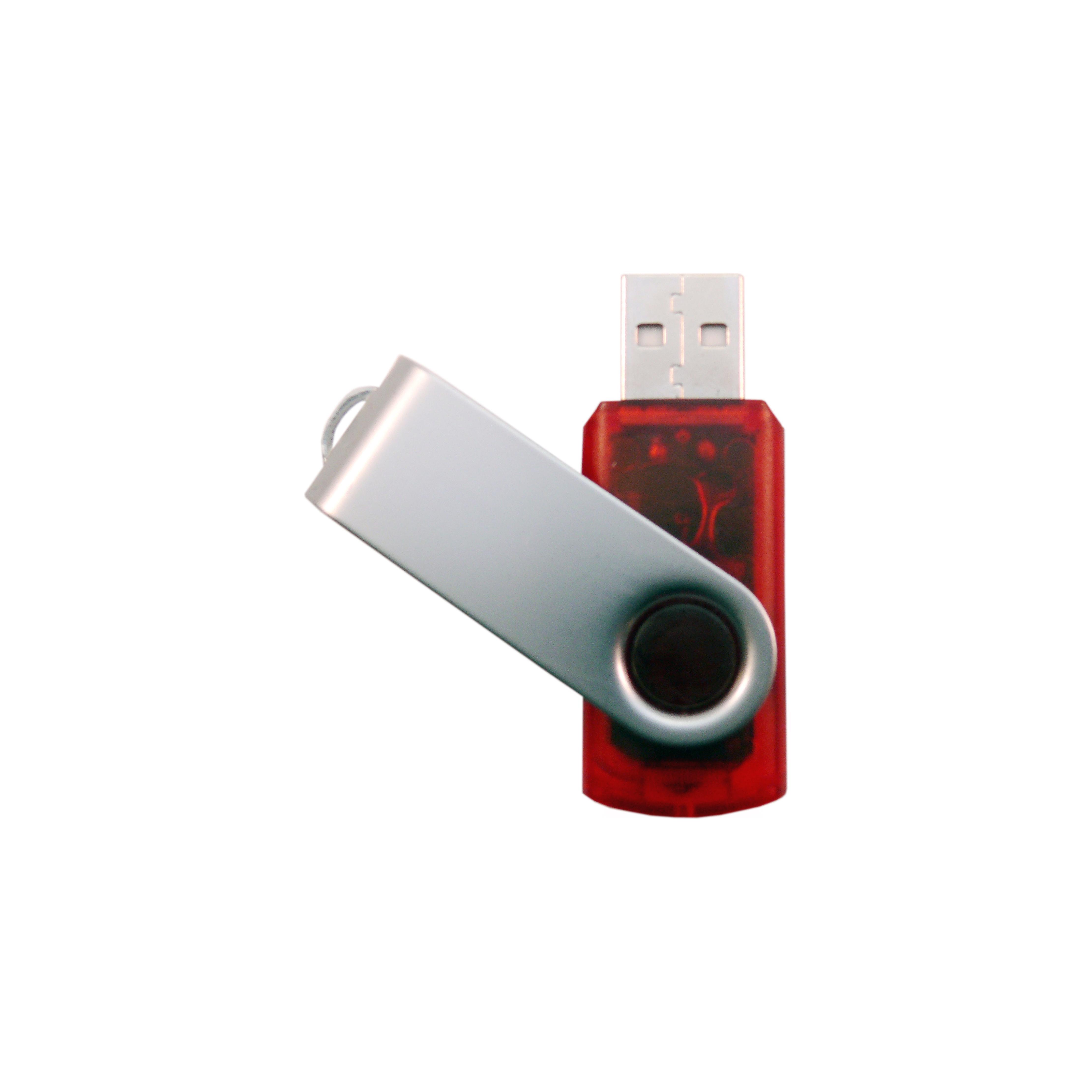 USB-Stick C05 USB 3.0 Flash Disk  16 GB Rot Transparent
