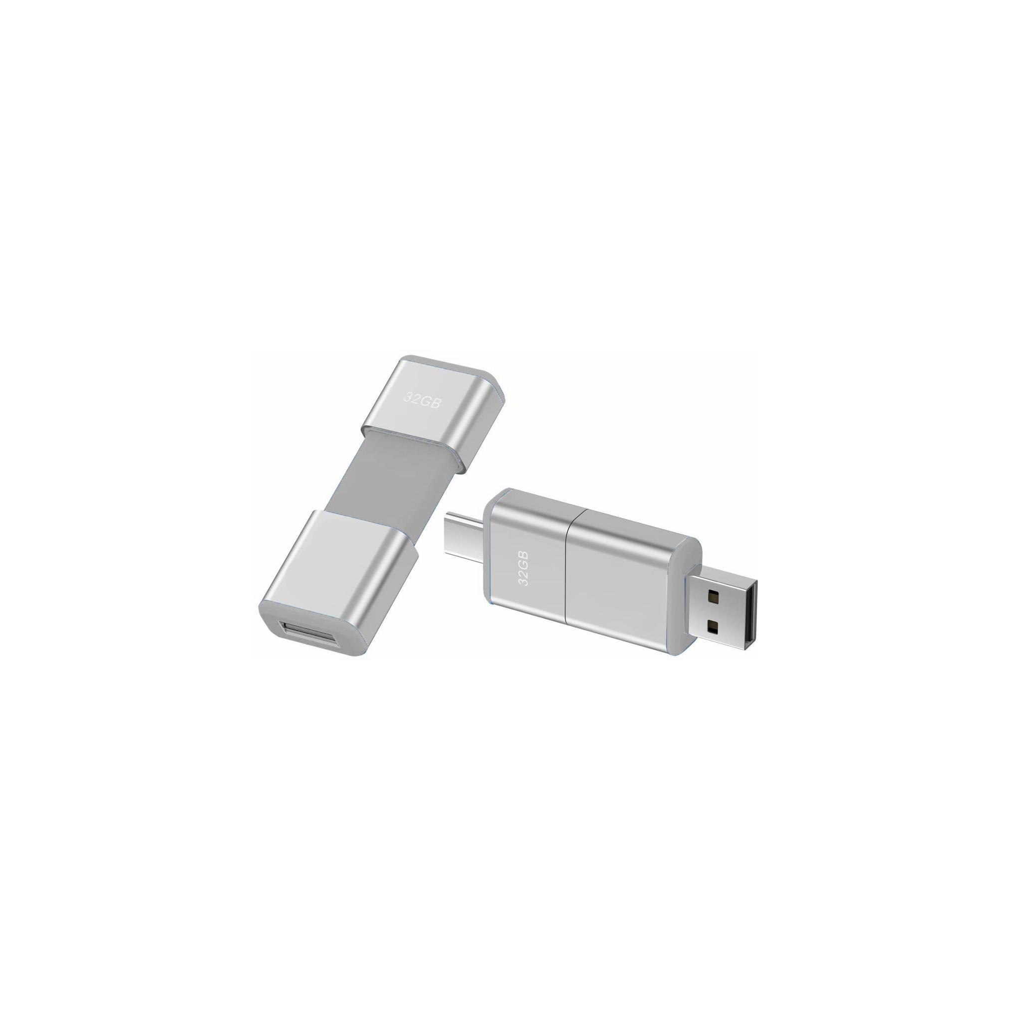 Modell OTG F49 Typ C USB 3.0 Flash Disk  16 GB Silber