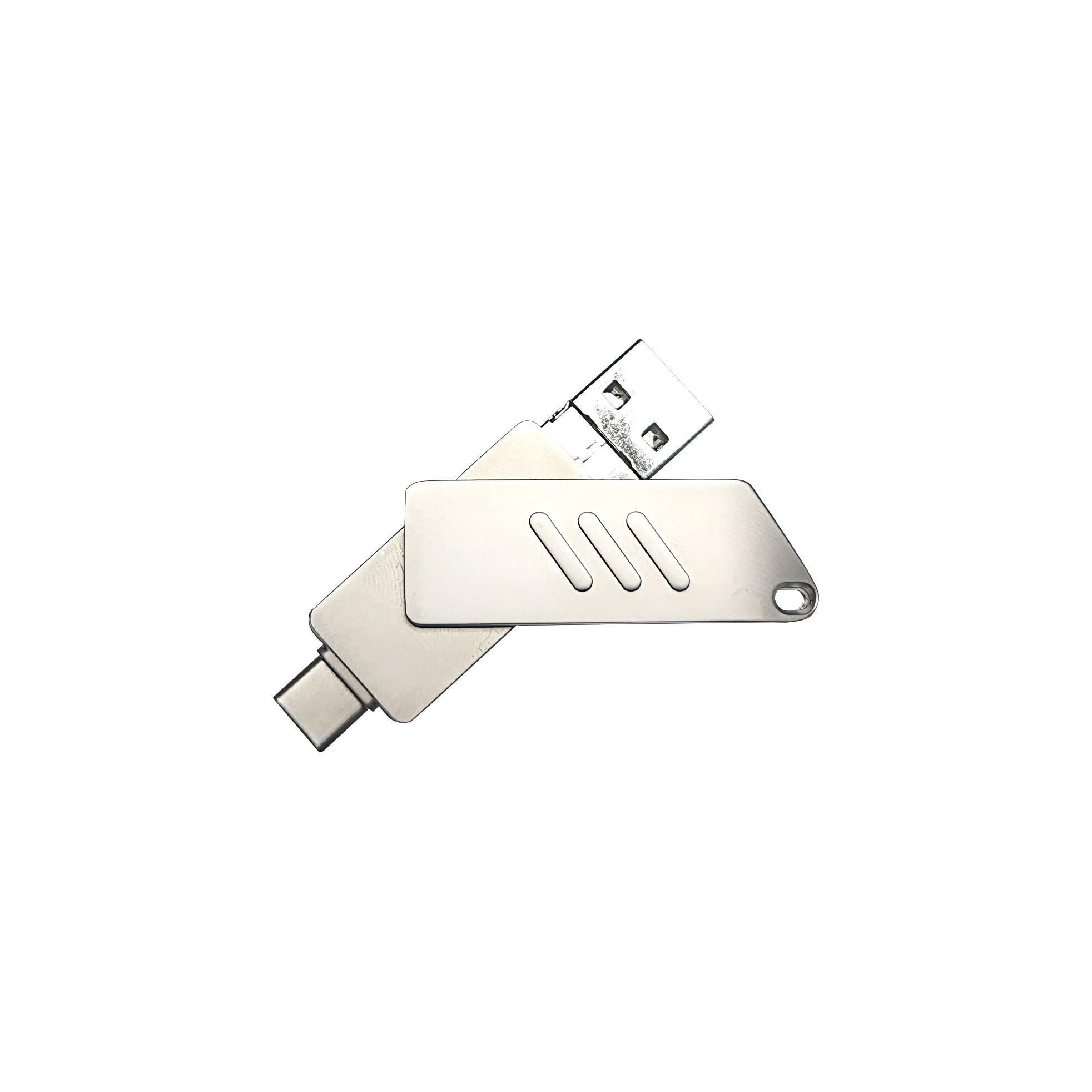 USB-Stick 4in1 OTG 09 USB 3.0 Flash Disk  32 GB Silber
