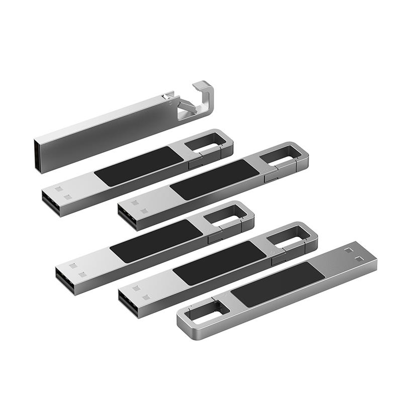 USB-Stick LED 03 USB 2.0 COB   8 GB Silber