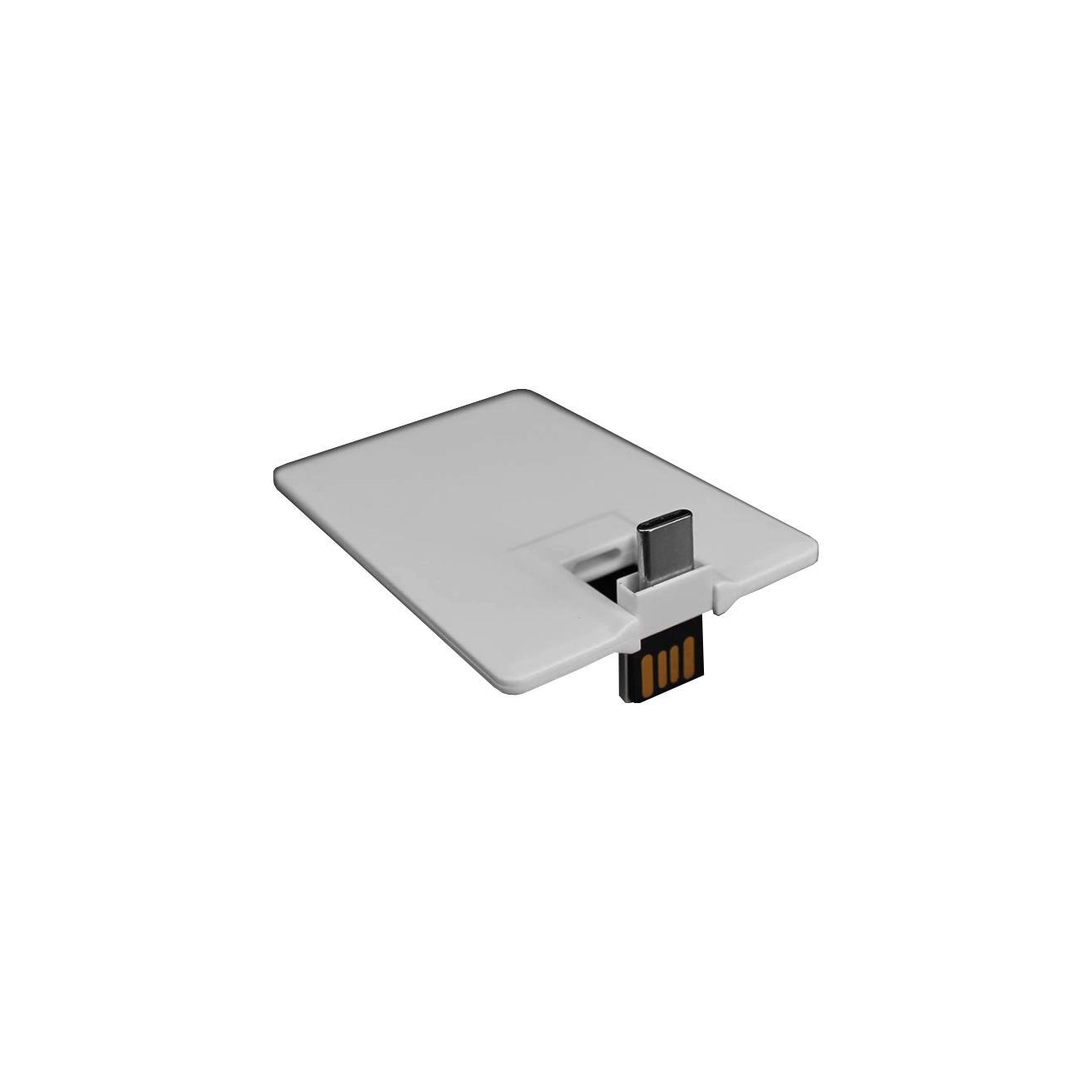 USB-Stick Credit Card 5 Typ C USB 2.0 COB  32 GB Weiß