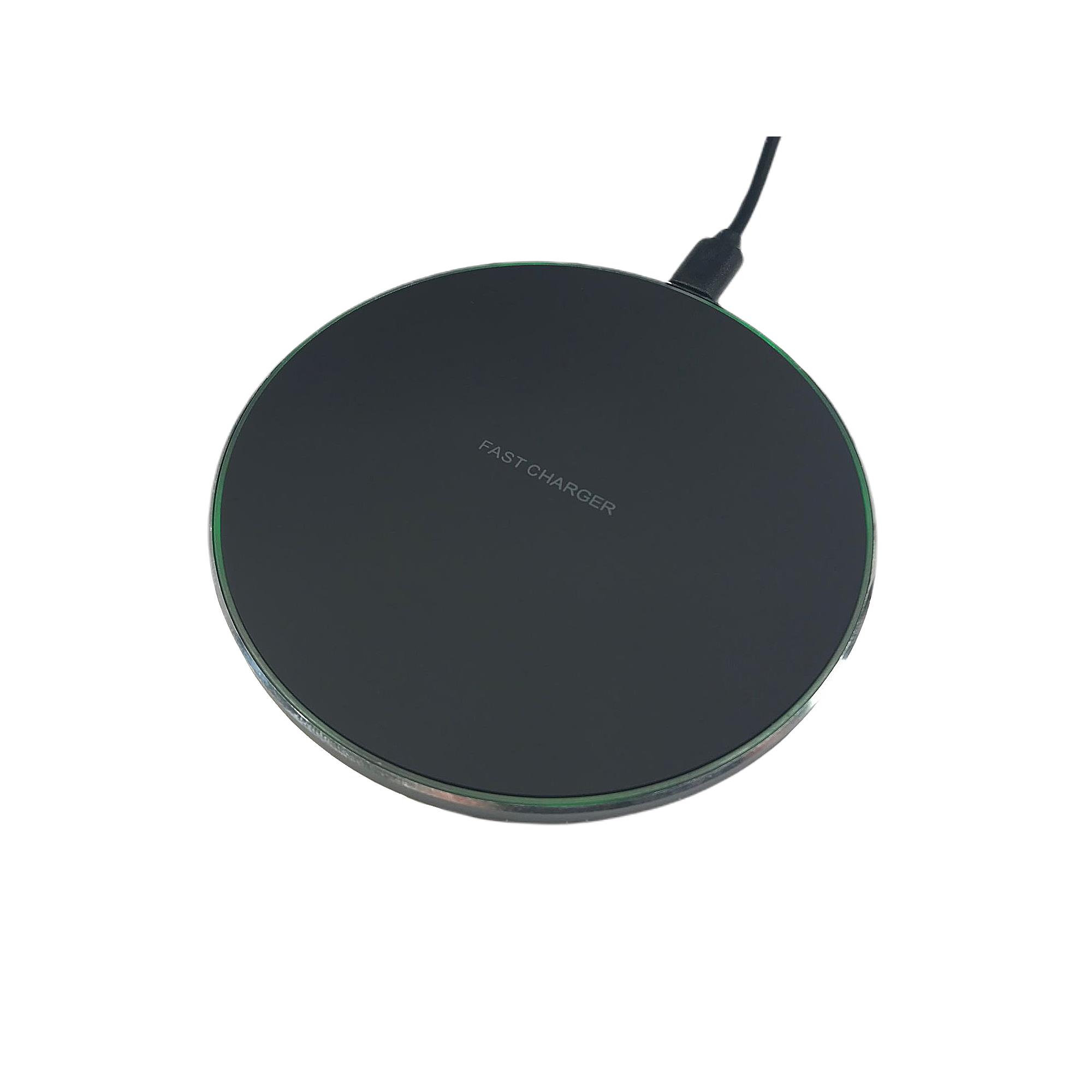 Wireless Charger LED-Ring 10W Schwarz