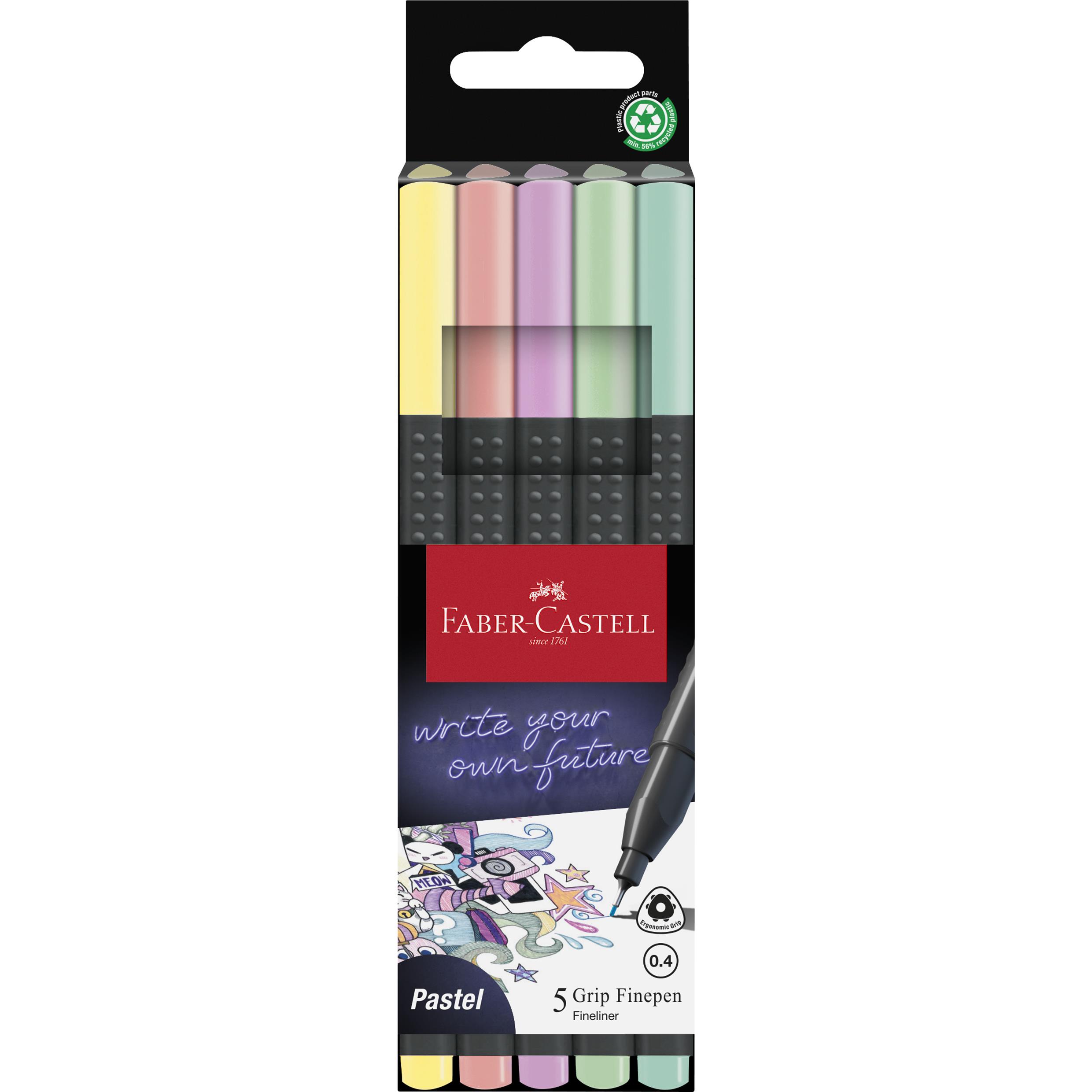 Fineliner Grip Finepen pastell Faber-Castell