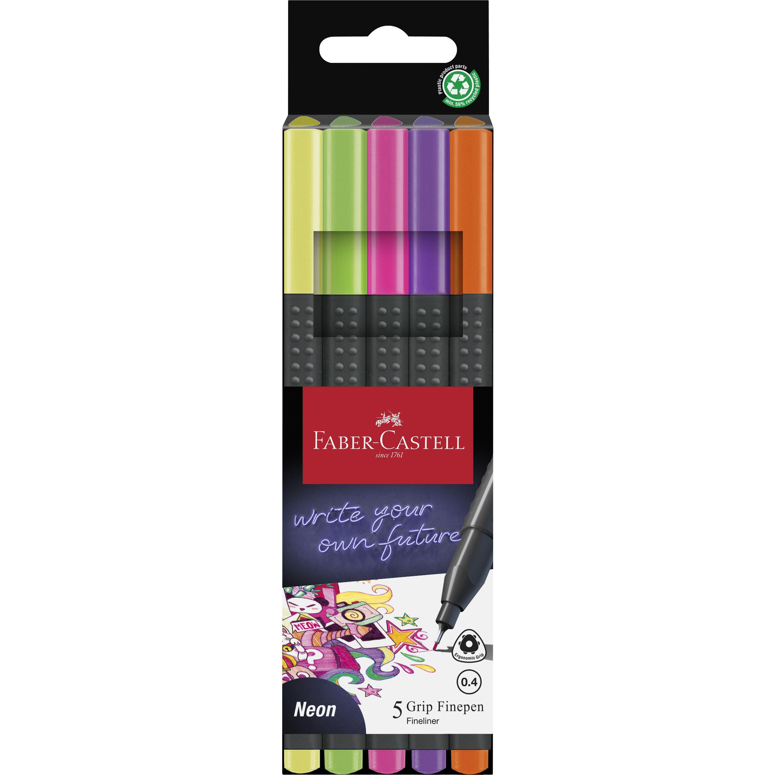 Fineliner Grip Finepen neon Faber-Castell