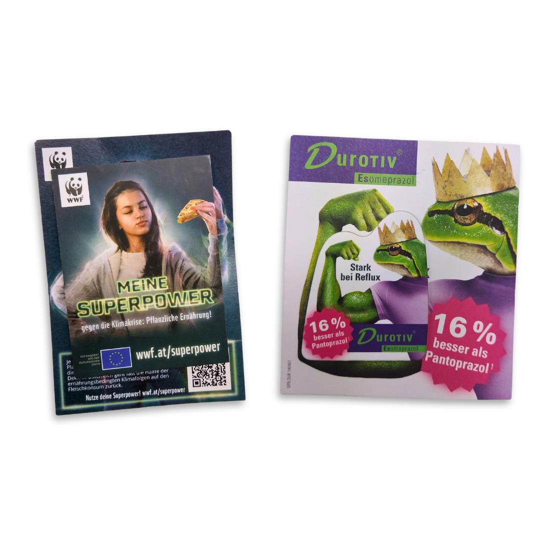 Eco-Pins FSC-Werbemagneten mit Trägerkarte und starkem Magnet
