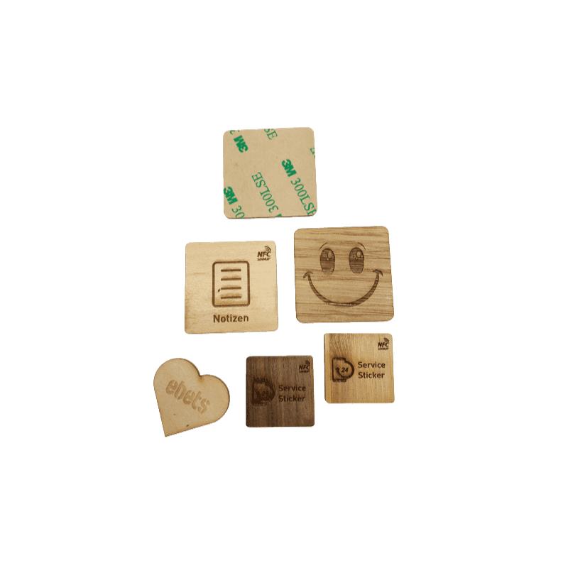 NFC Holzsticker