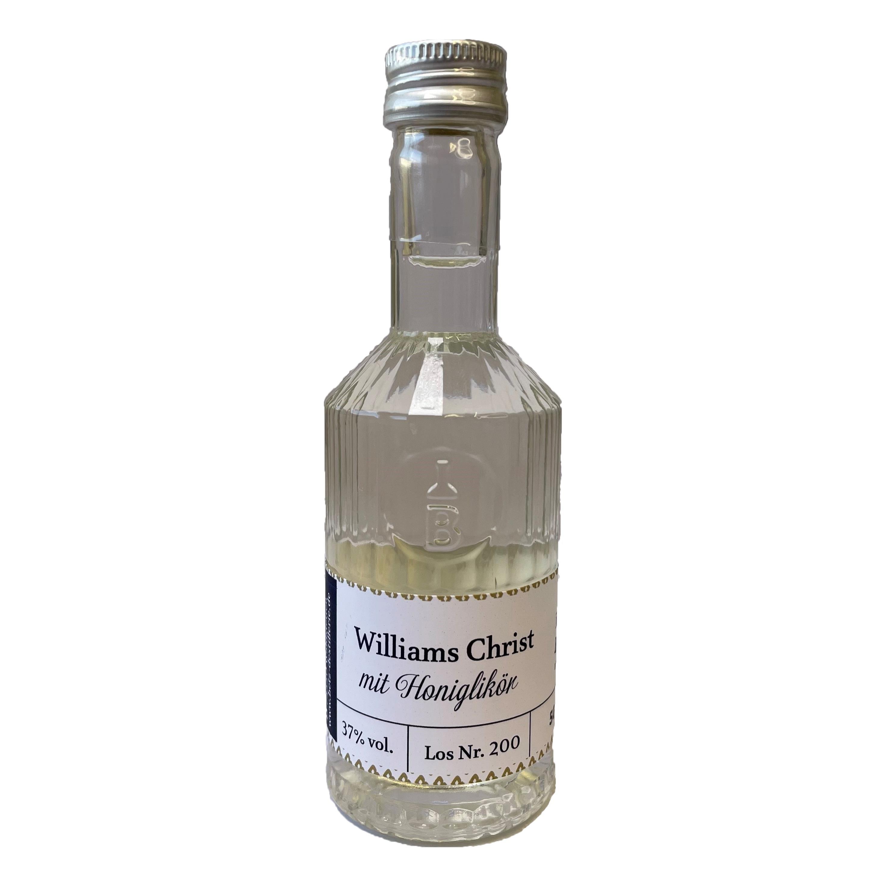 Williams Christ Birne mit Honiglikör 50 ml in Tastingflasche, 37 % vol.