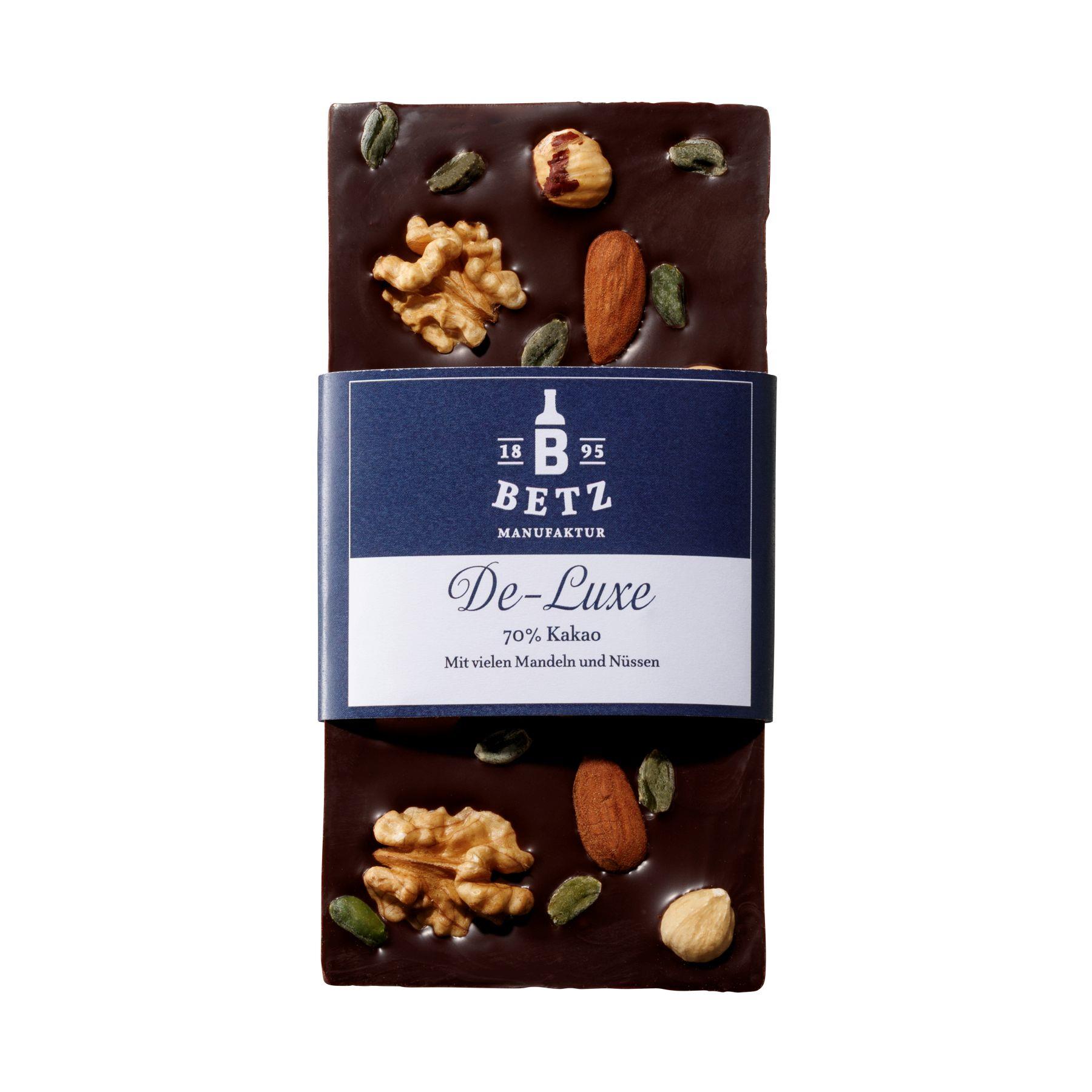 Schokolade ´De-Luxe´ zartbitter 100 g, handgeschöpft