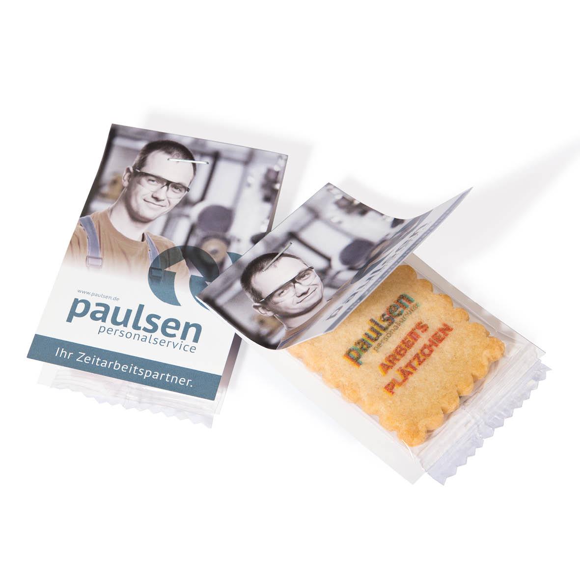 BEDRUCKTE VANILLE-BUTTERKEKSE IN KLARSICHTFOLIE