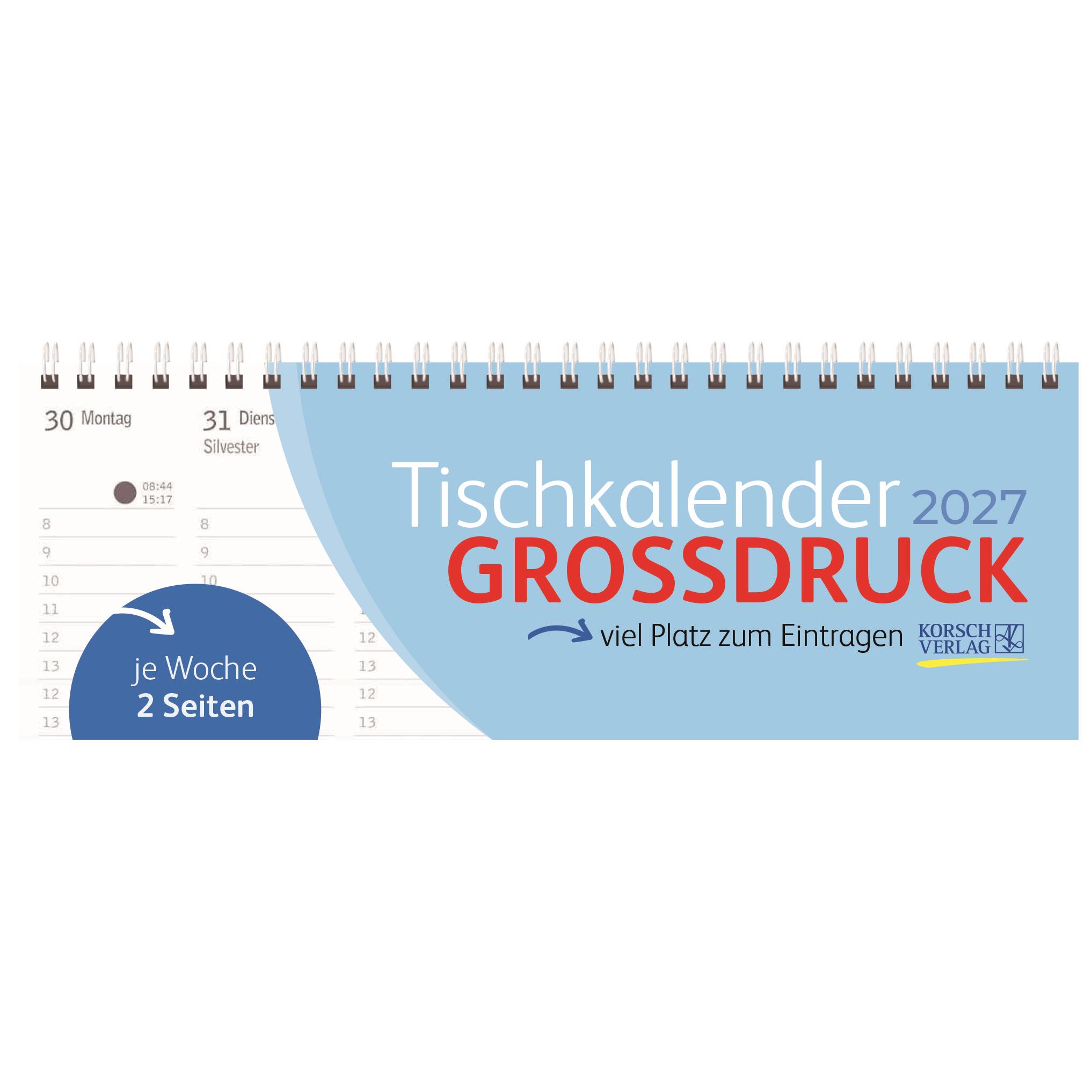 Tischkalender GROSSDRUCK